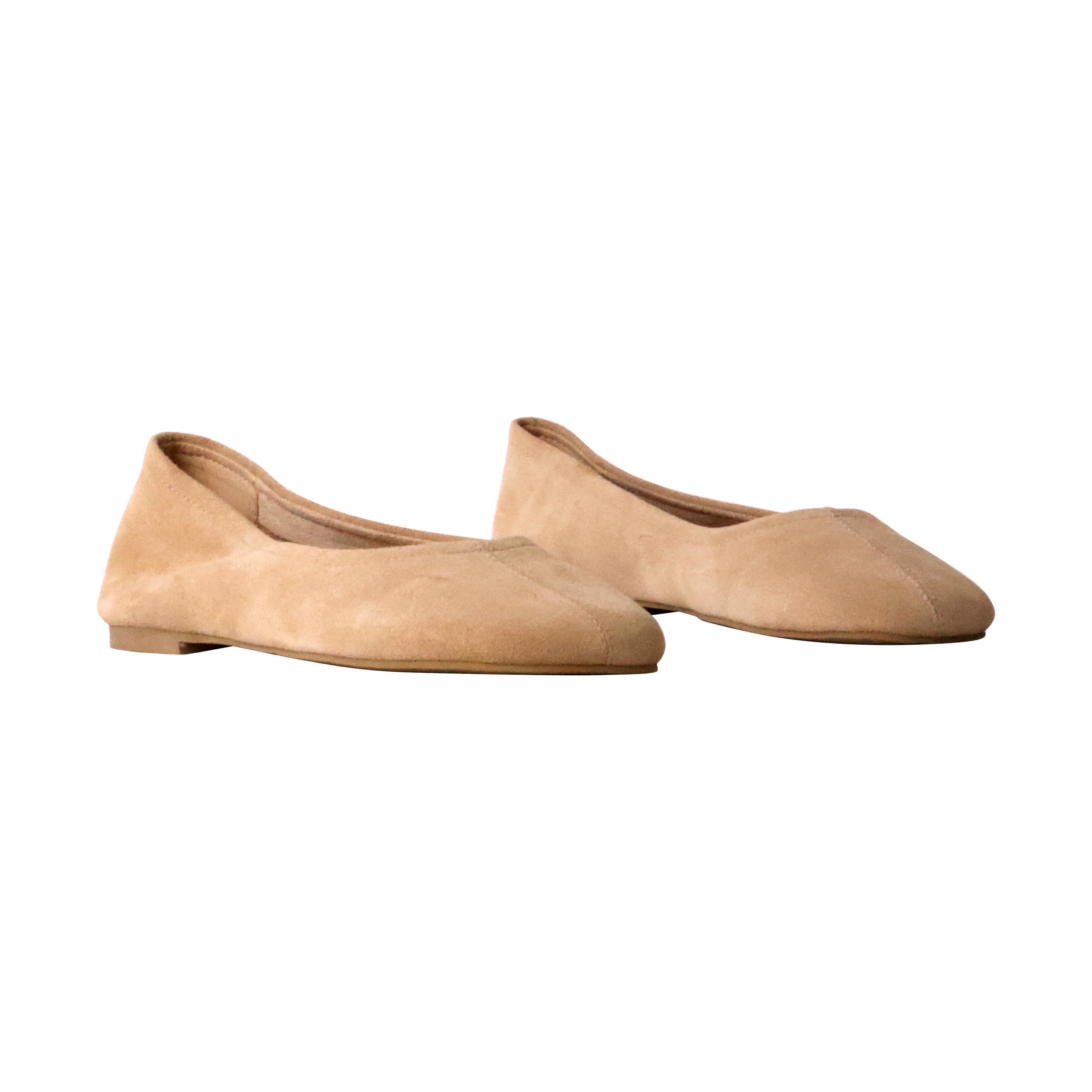 Lena leather ballerina flats EMILIE KARSTON Beige