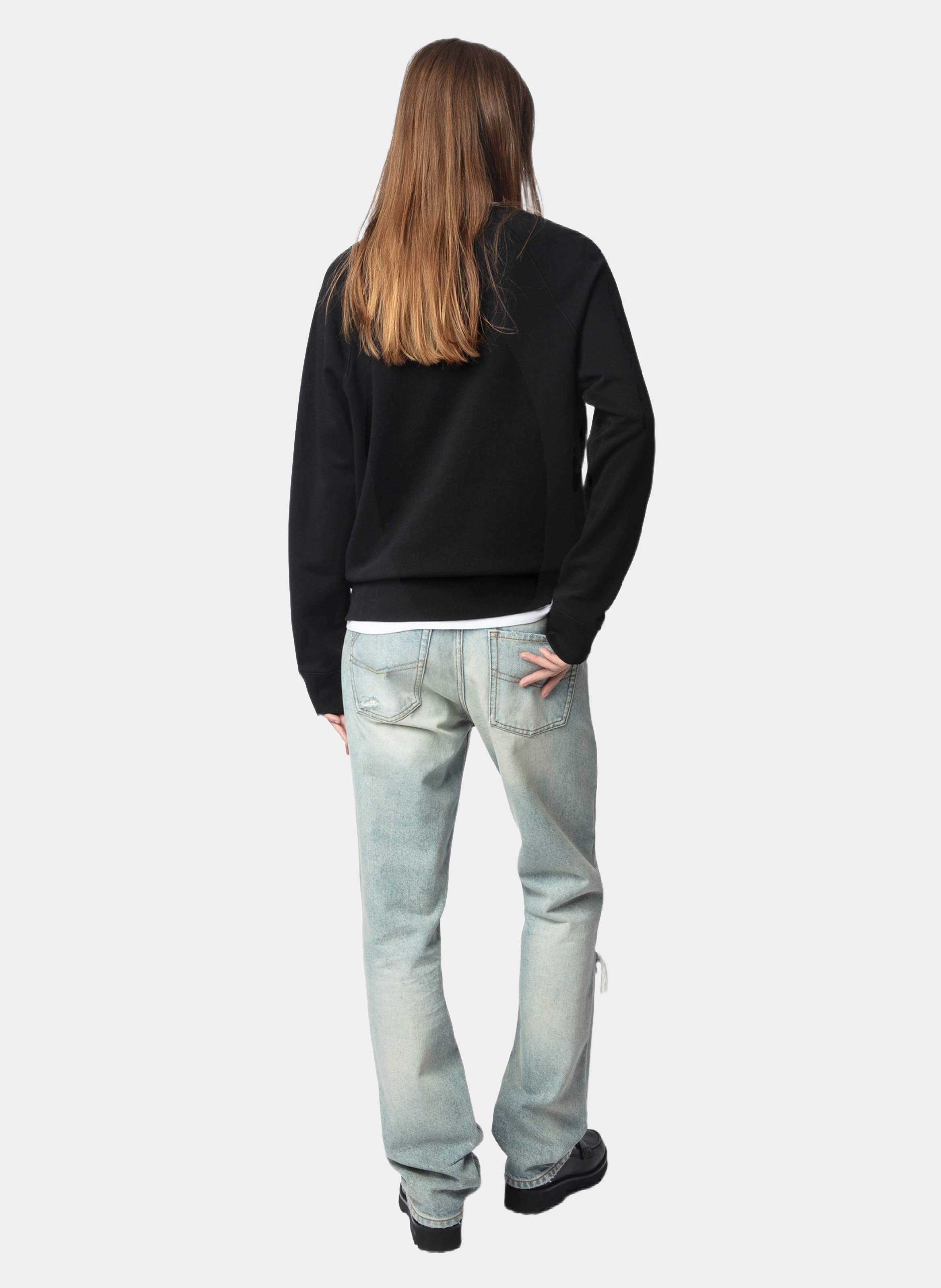 Printed cotton sweatshirt ZADIG&VOLTAIRE Black
