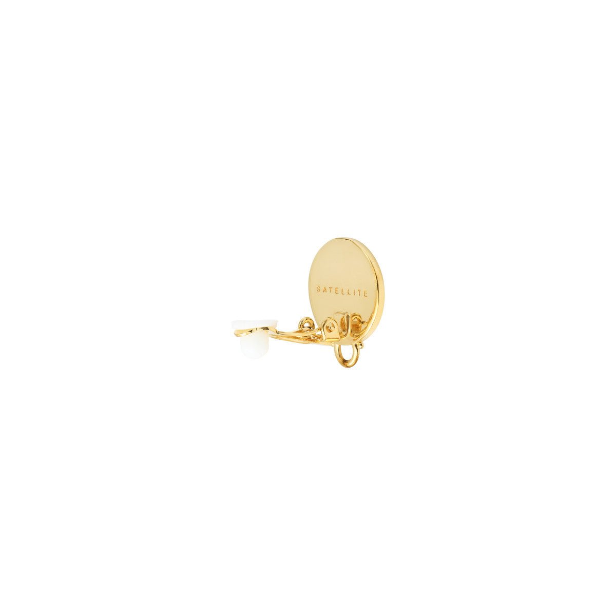 Clip-on earrings   gold-plated SATELLITE PARIS Pink