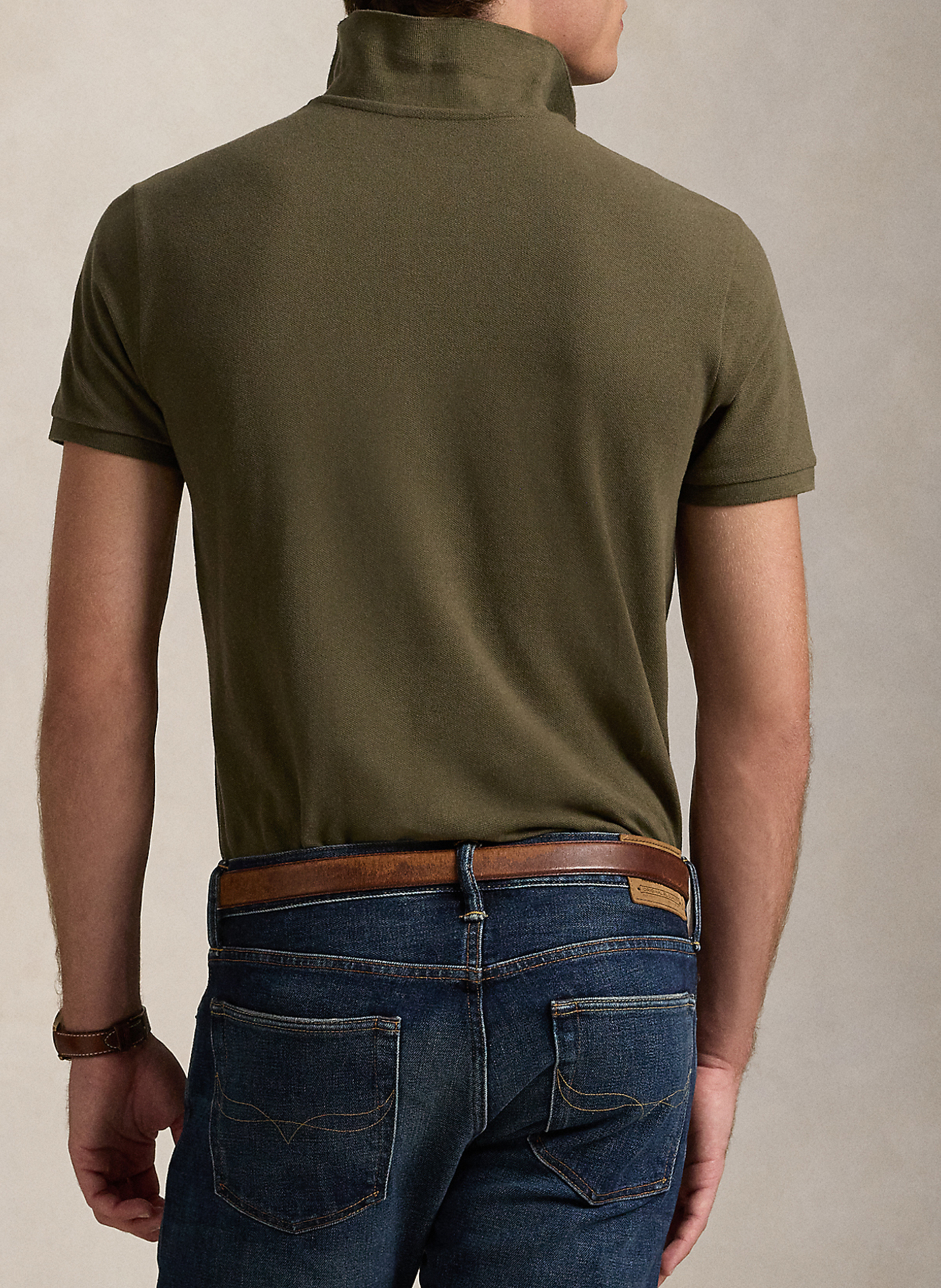Poloshirt aus Baumwoll-Piqué, Slim Fit POLO RALPH LAUREN Khaki