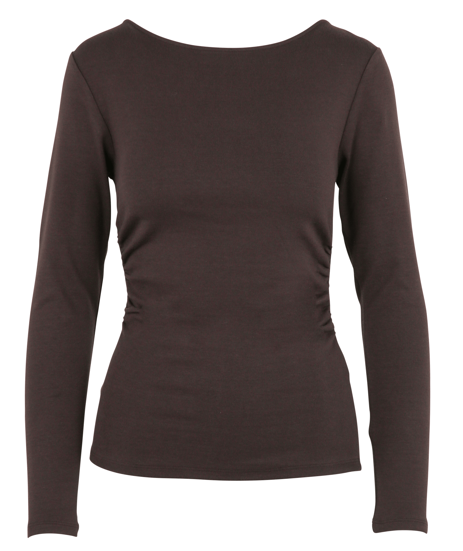 Straight-cut round-neck T-shirt LA FEE MARABOUTEE Brown