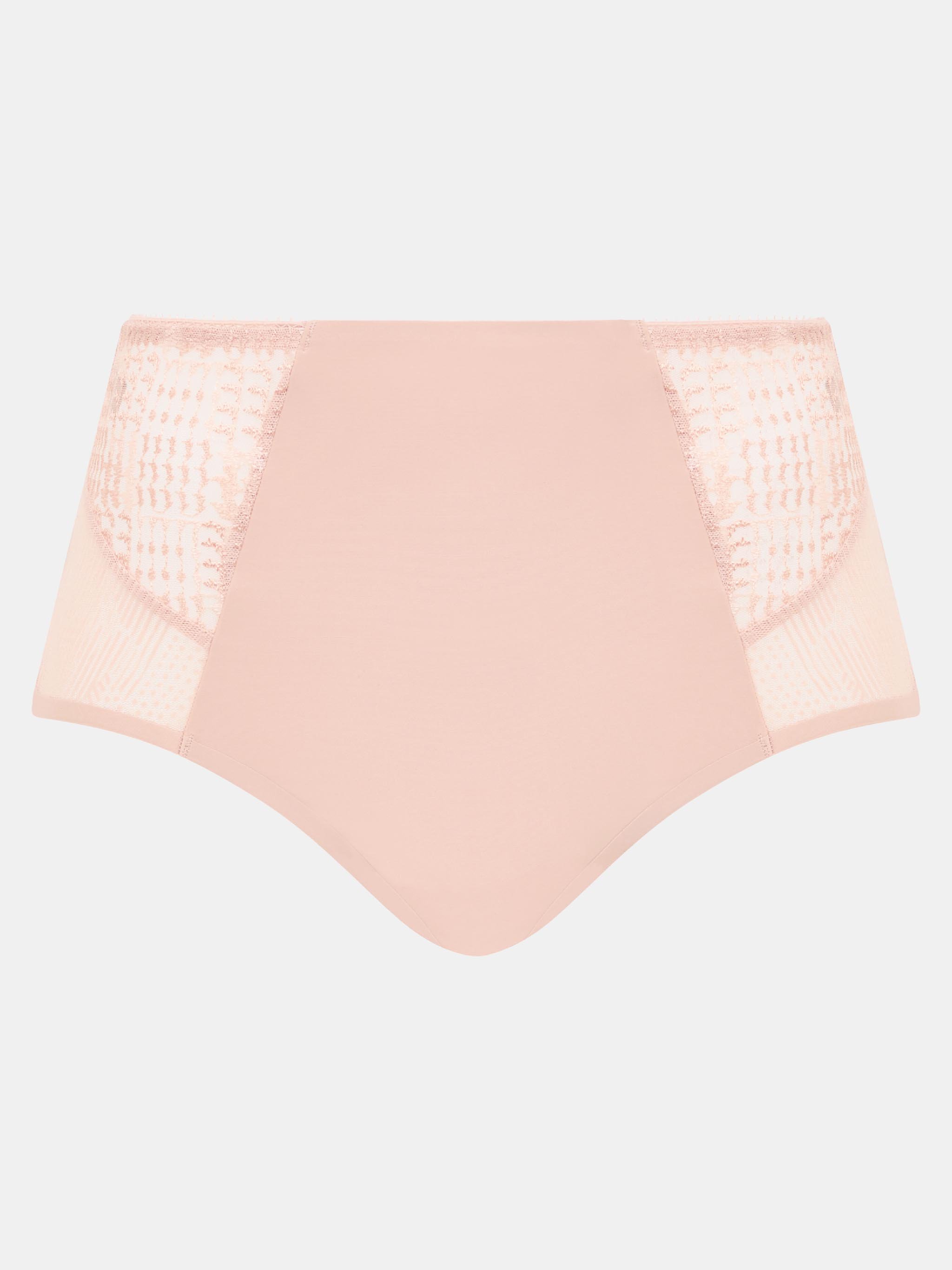 High-waisted lace panties CHANTELLE Beige