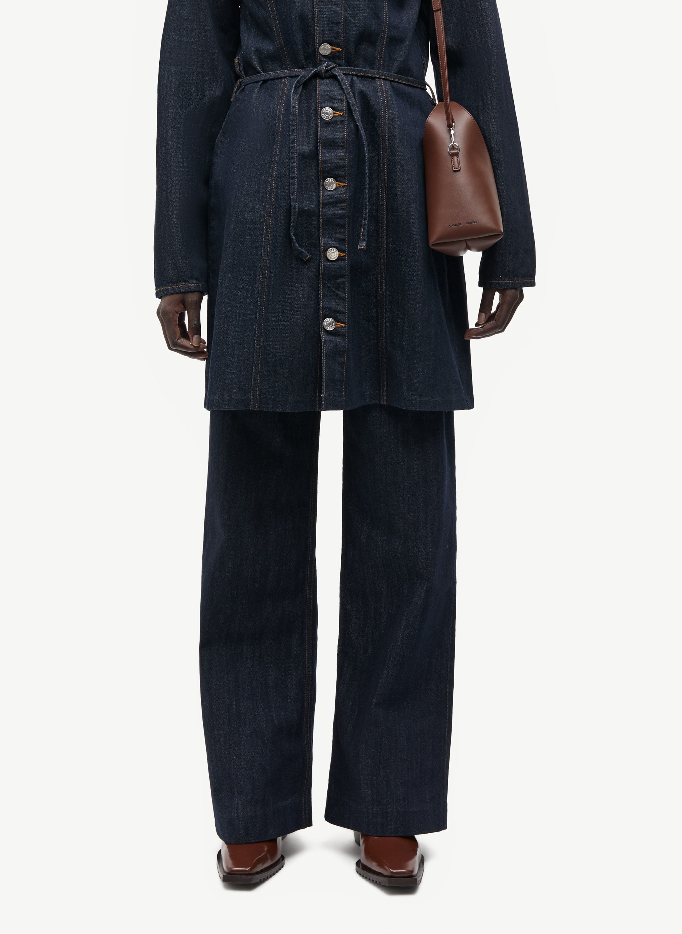 Jean large en denim brut SAMSOE SAMSOE Blauw