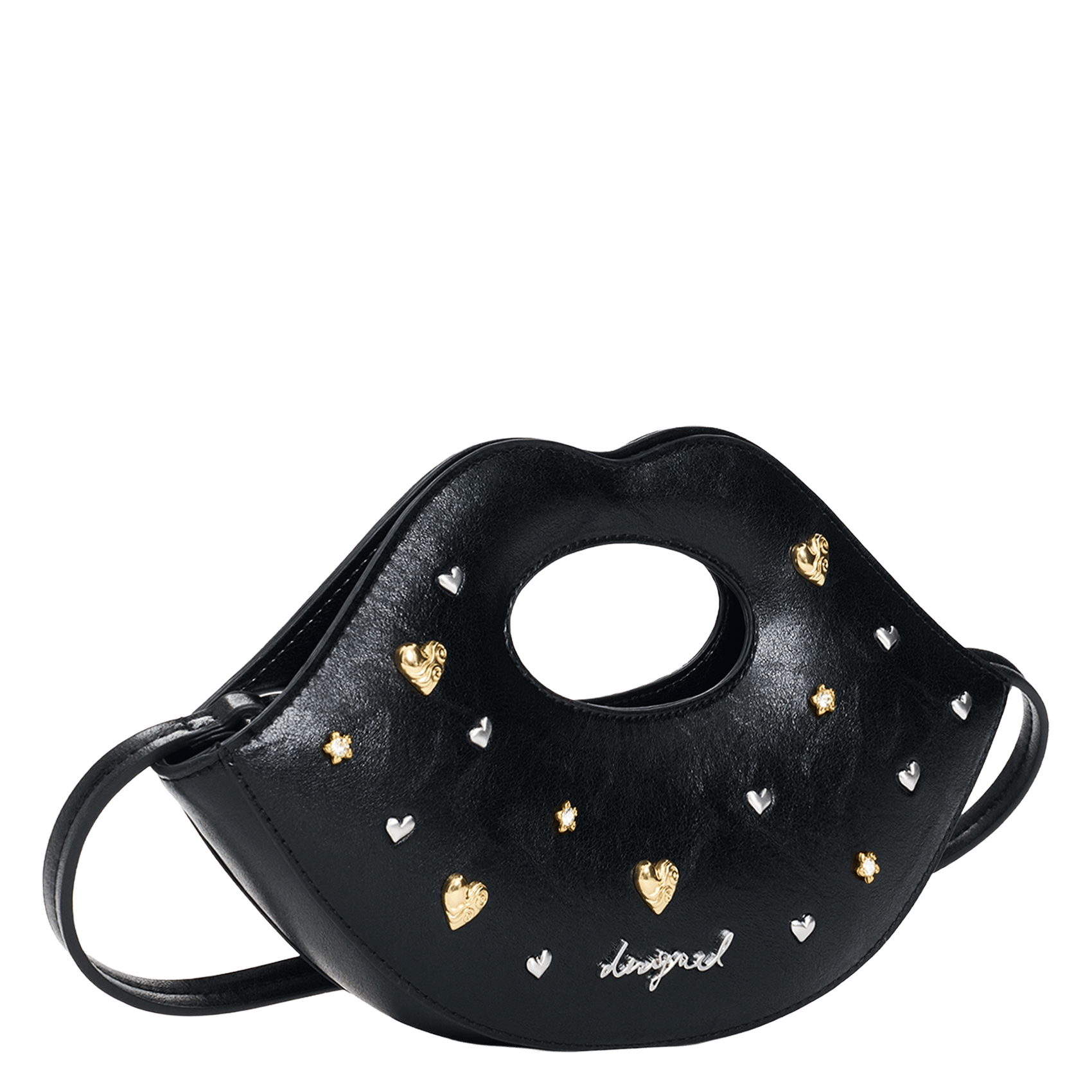 Sac fantaisie uni à bandoulière DESIGUAL Noir