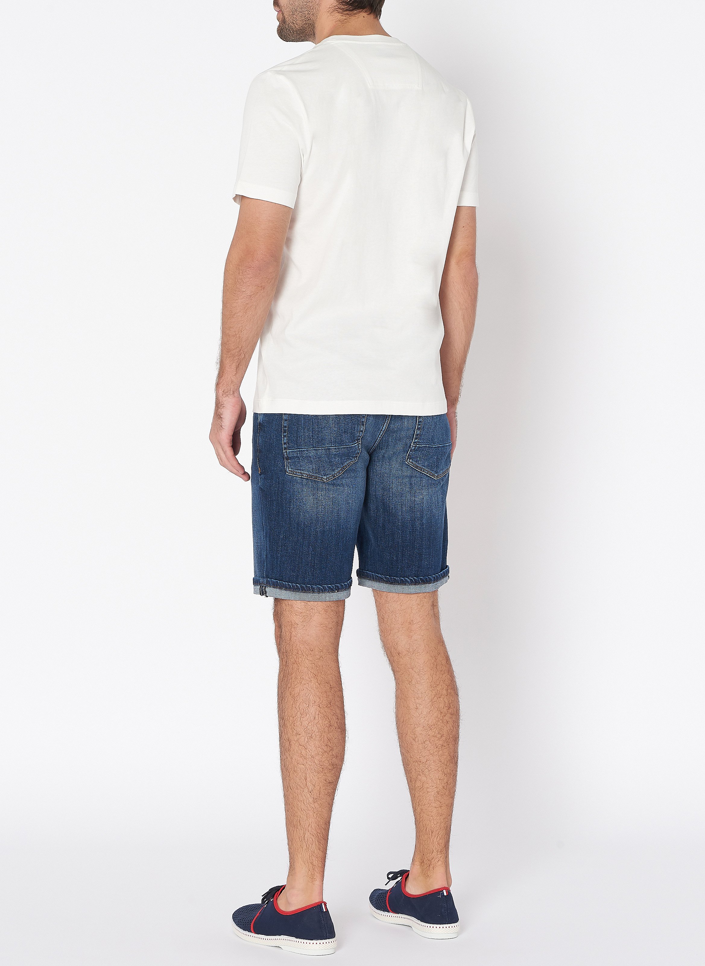 Regular-fit, katoenen T-shirt met ronde hals FACONNABLE Wit