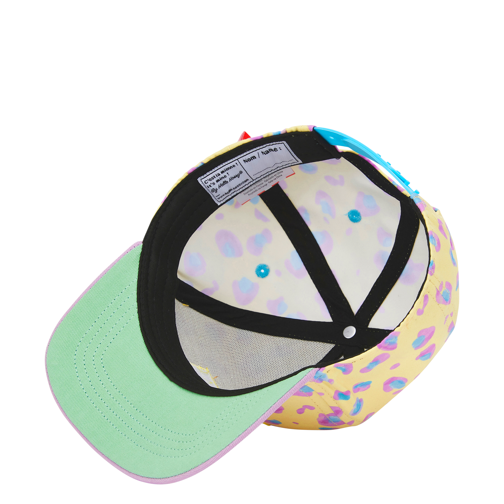 Bedruckte Kappe HELLO HOSSY Gelb