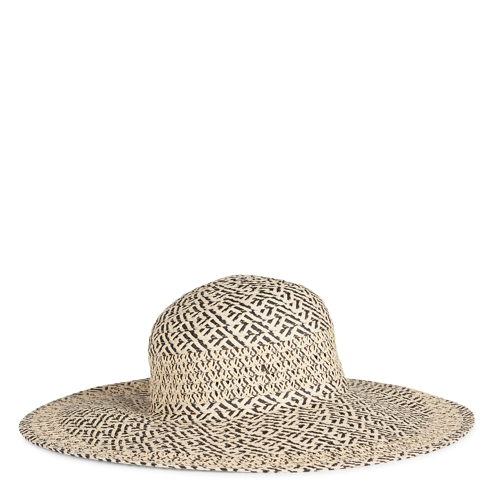 Strohhut mit Fischgrätmuster BeigeSAISON 1865