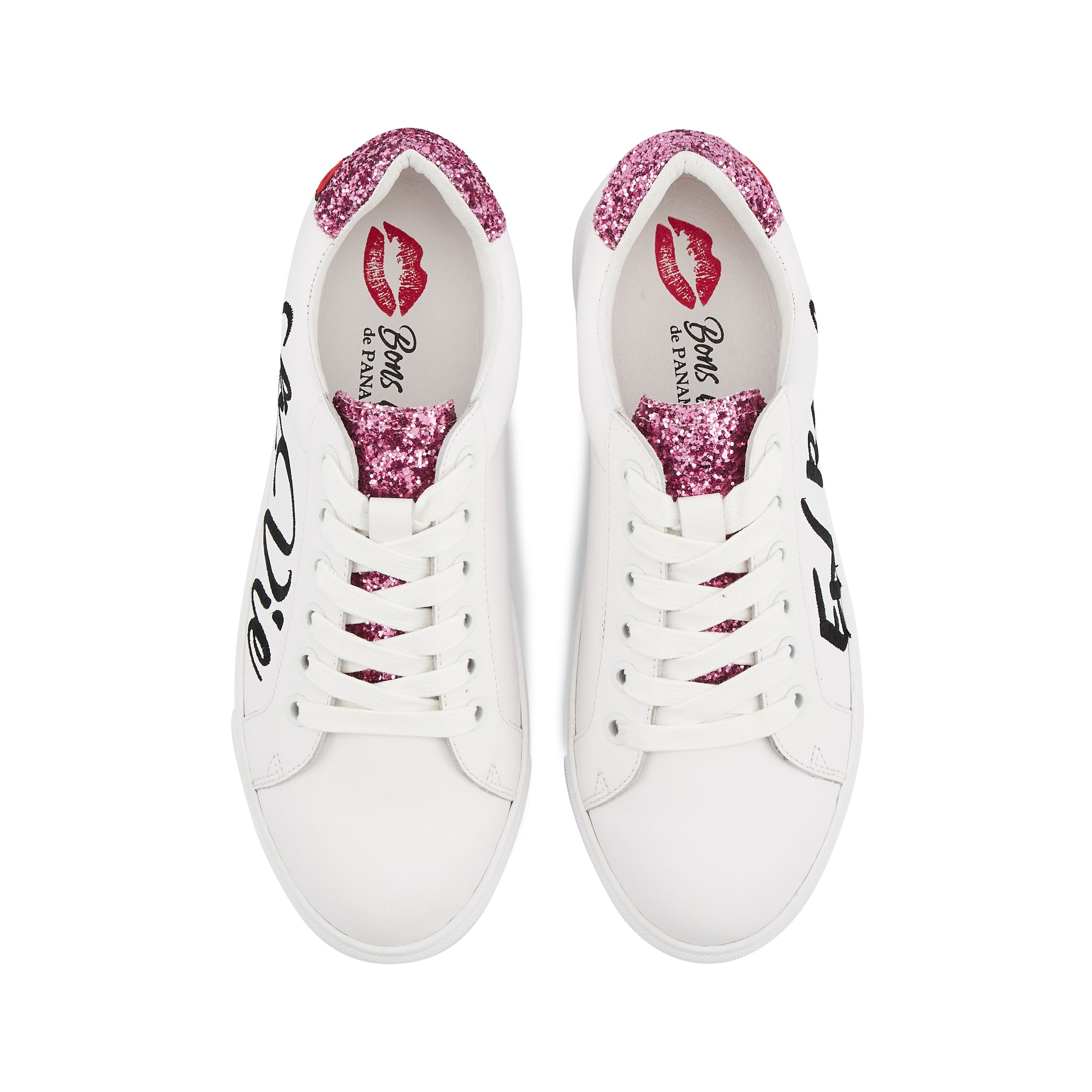 Leather sneakers BONS BAISERS PARIS White
