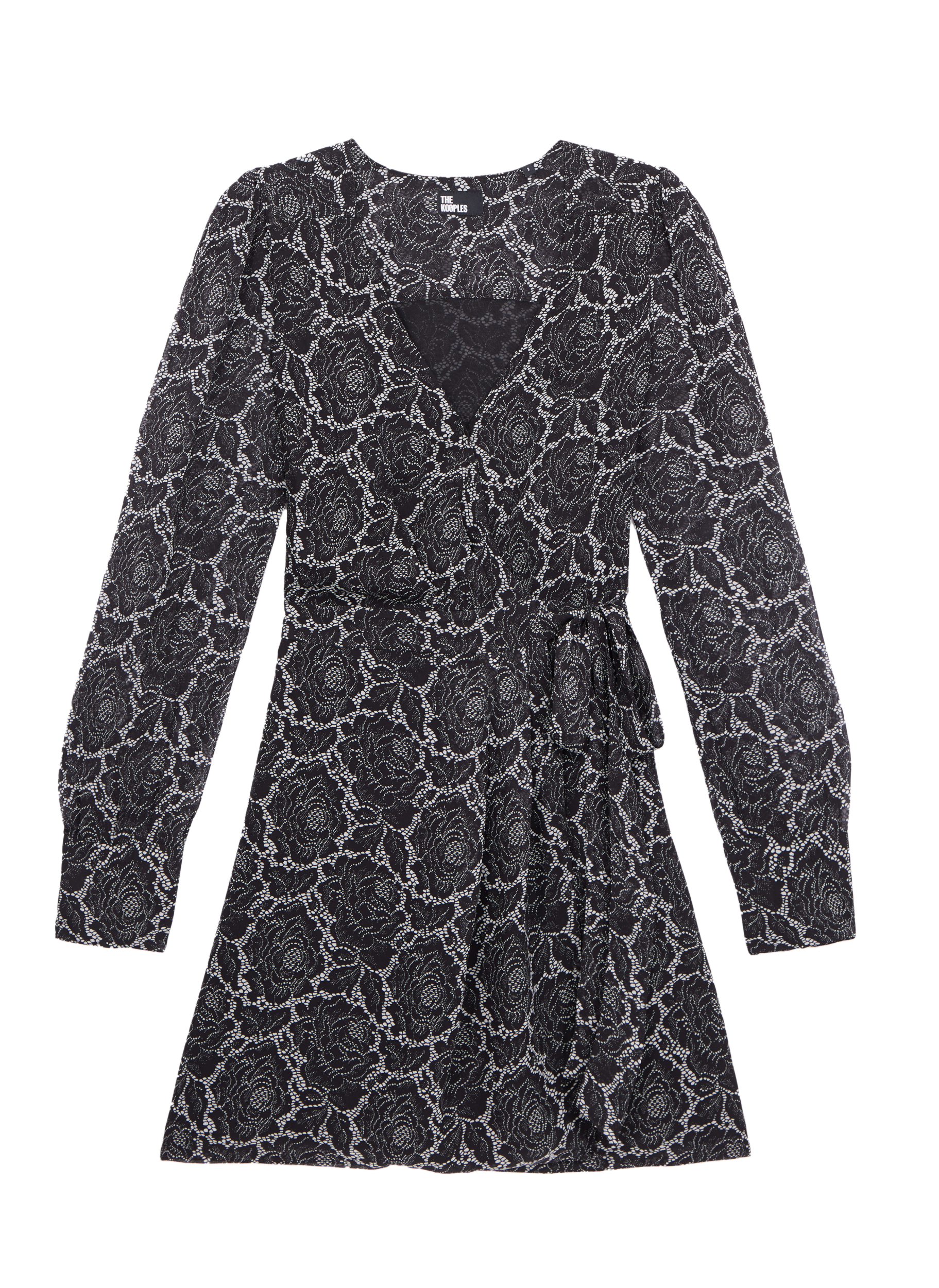 Robe courte portefeuille imprimée THE KOOPLES Noir