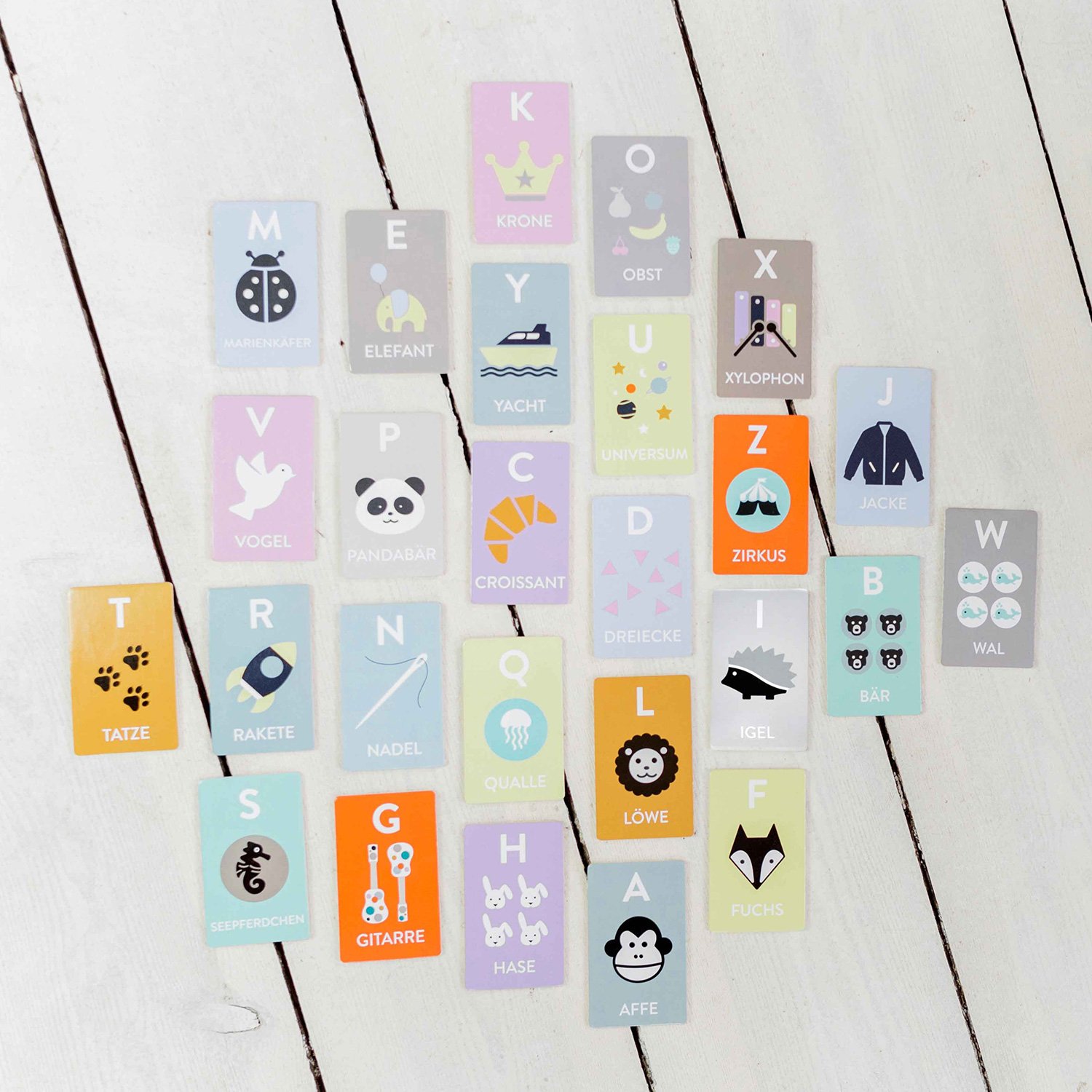 Educational wooden alphabet game KINDSGUT Multicolored