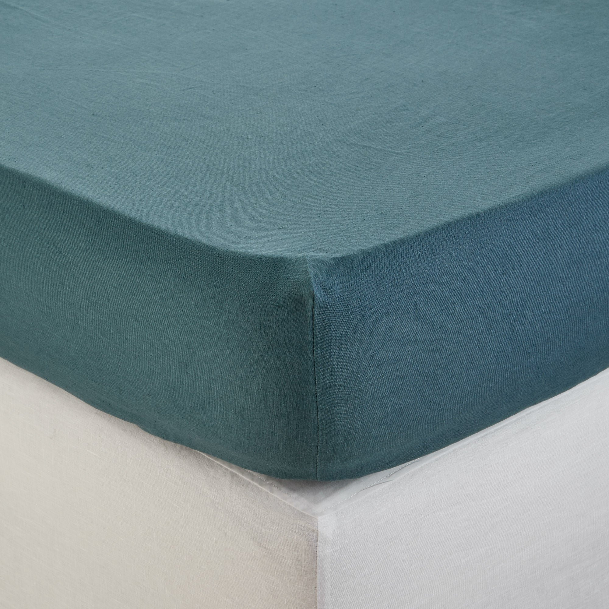 LOU - Cotton fitted sheet MADURA Blue