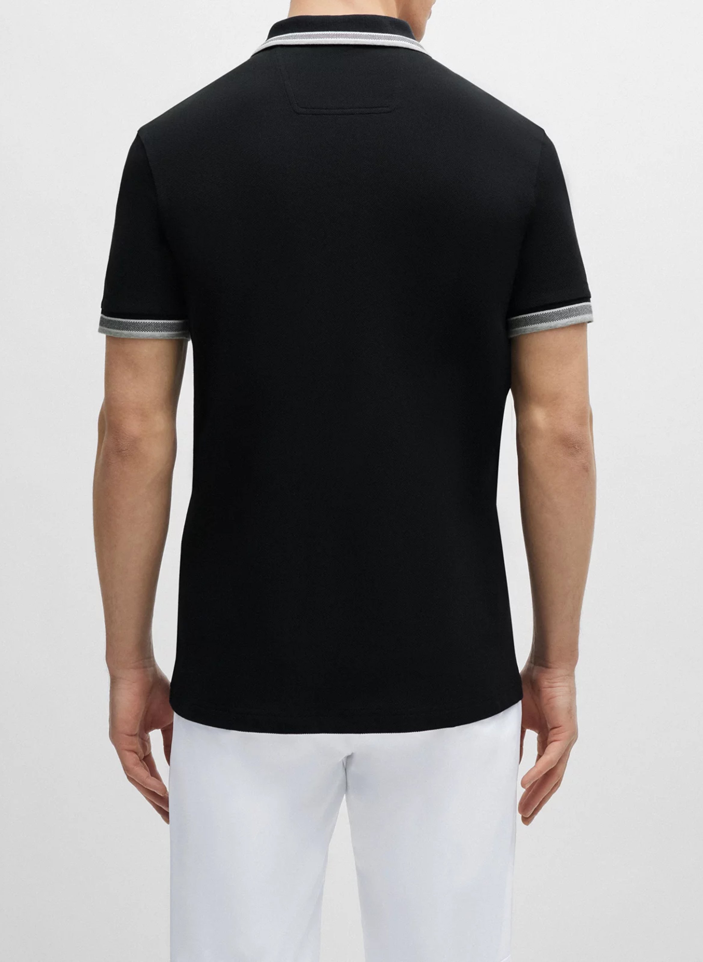 Regular-fit cotton polo shirt BOSS Black