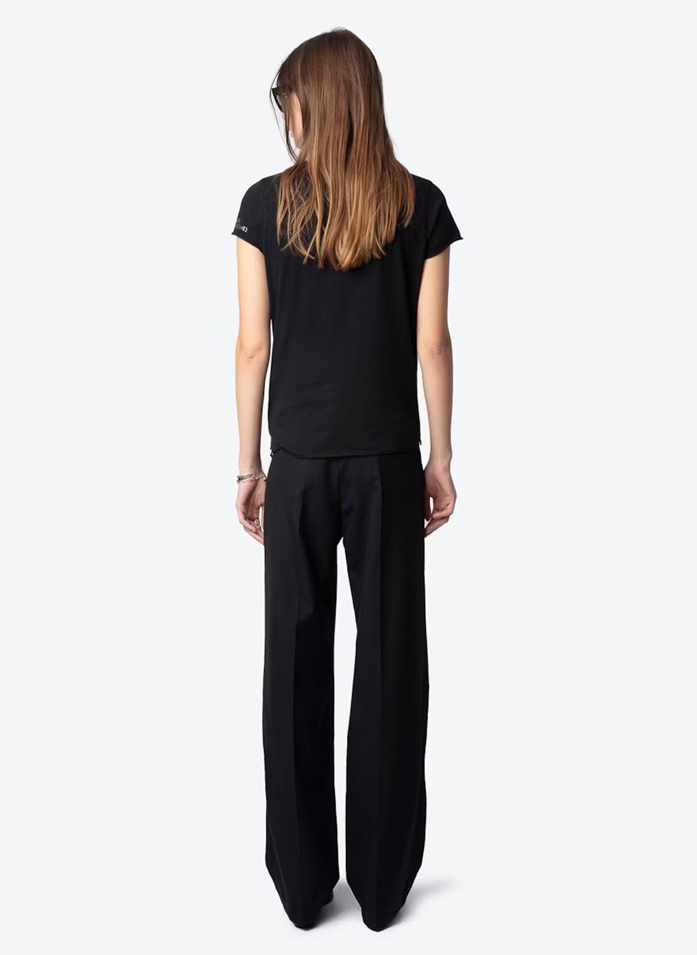 Tunesisches T-Shirt aus Baumwolle Schwarz