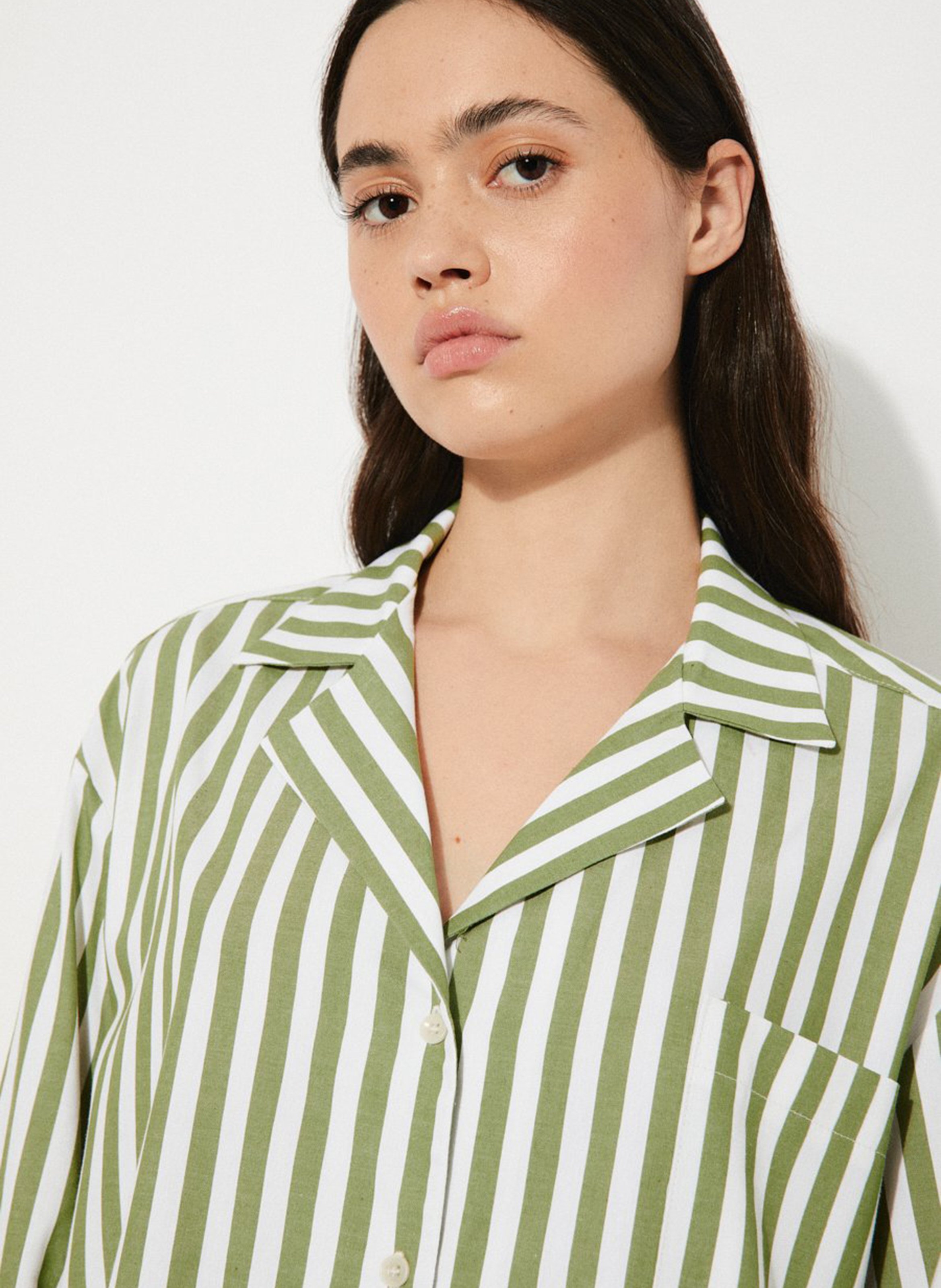 Chemise oversize en coton recyclé RITA ROW Blanc