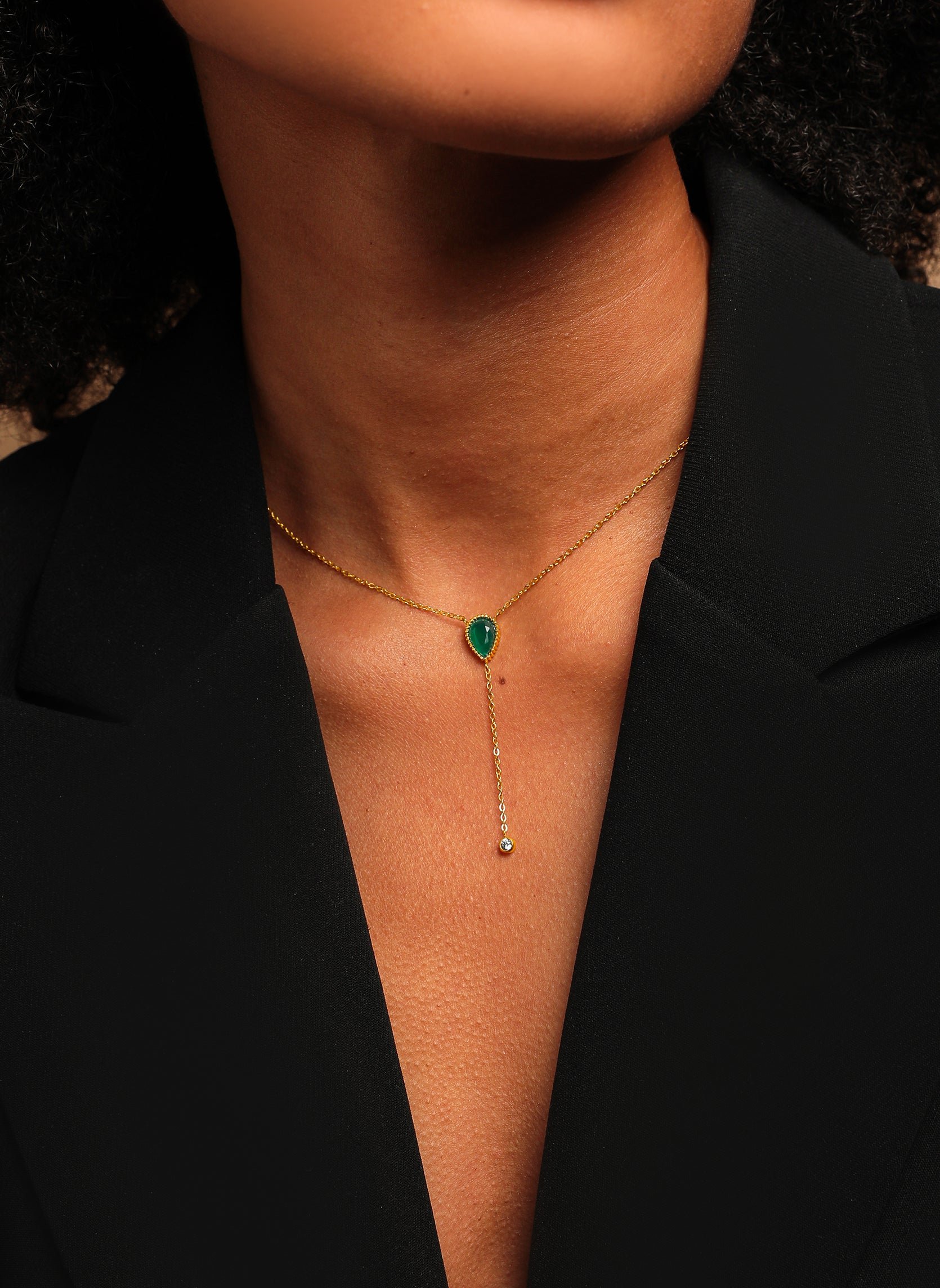 Isadora chain necklace Green