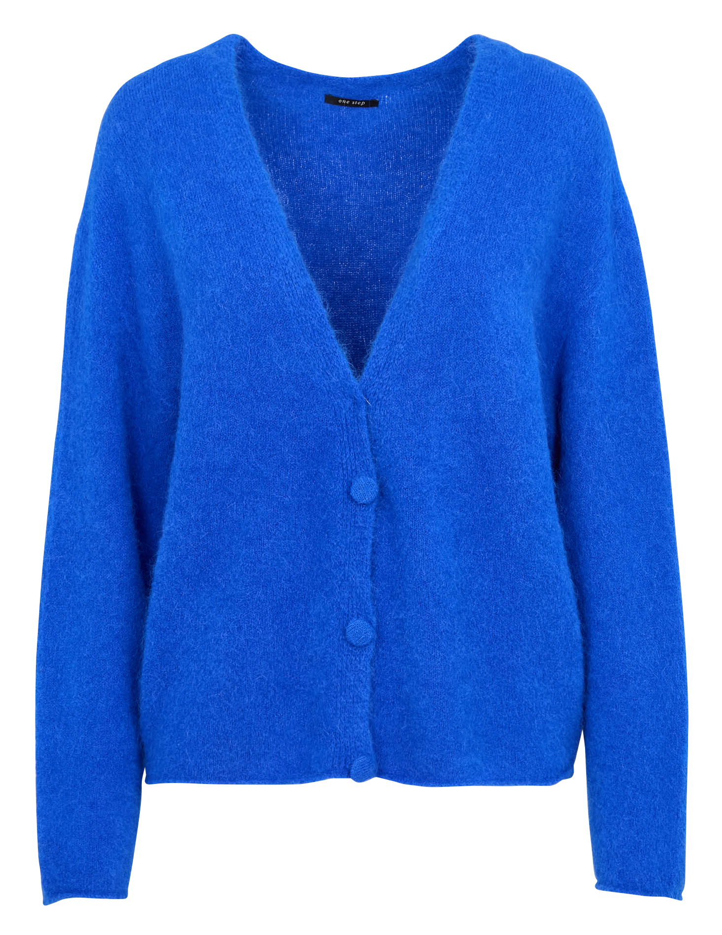 Oversized alpaca blend vest ONE STEP Blue