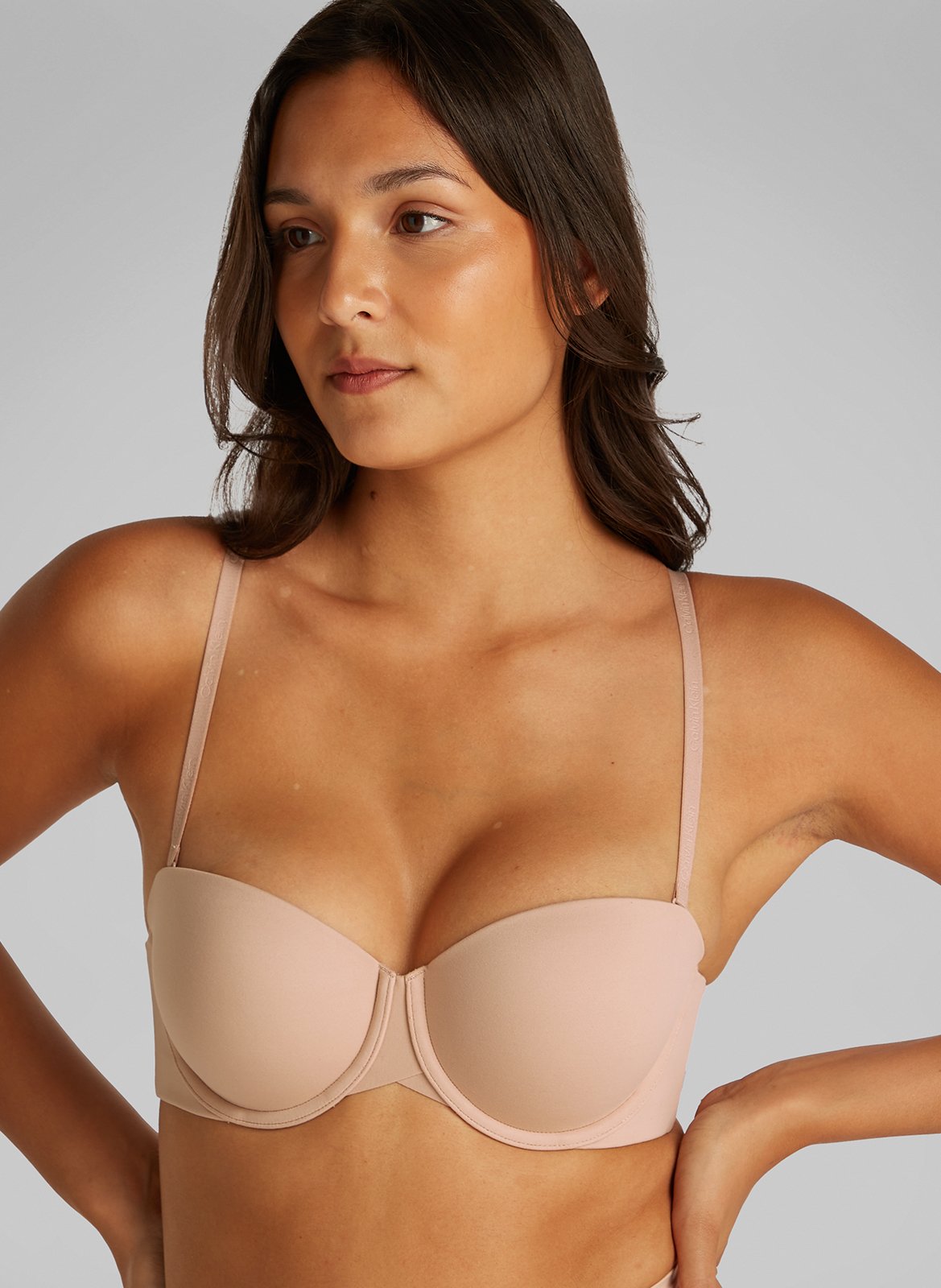 Soutien-gorge à bretelles amovibles CALVIN KLEIN UNDERWEAR Marron