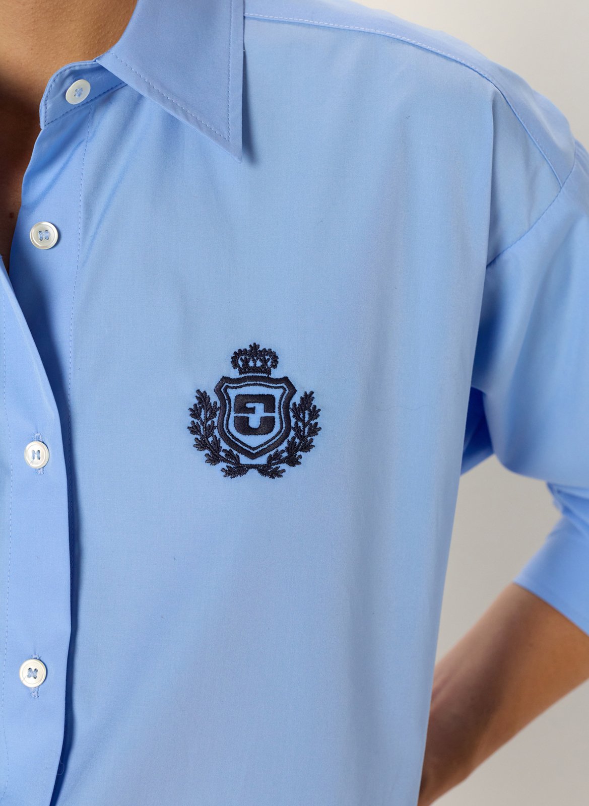 Chemise col classique en coton GERARD DAREL Bleu