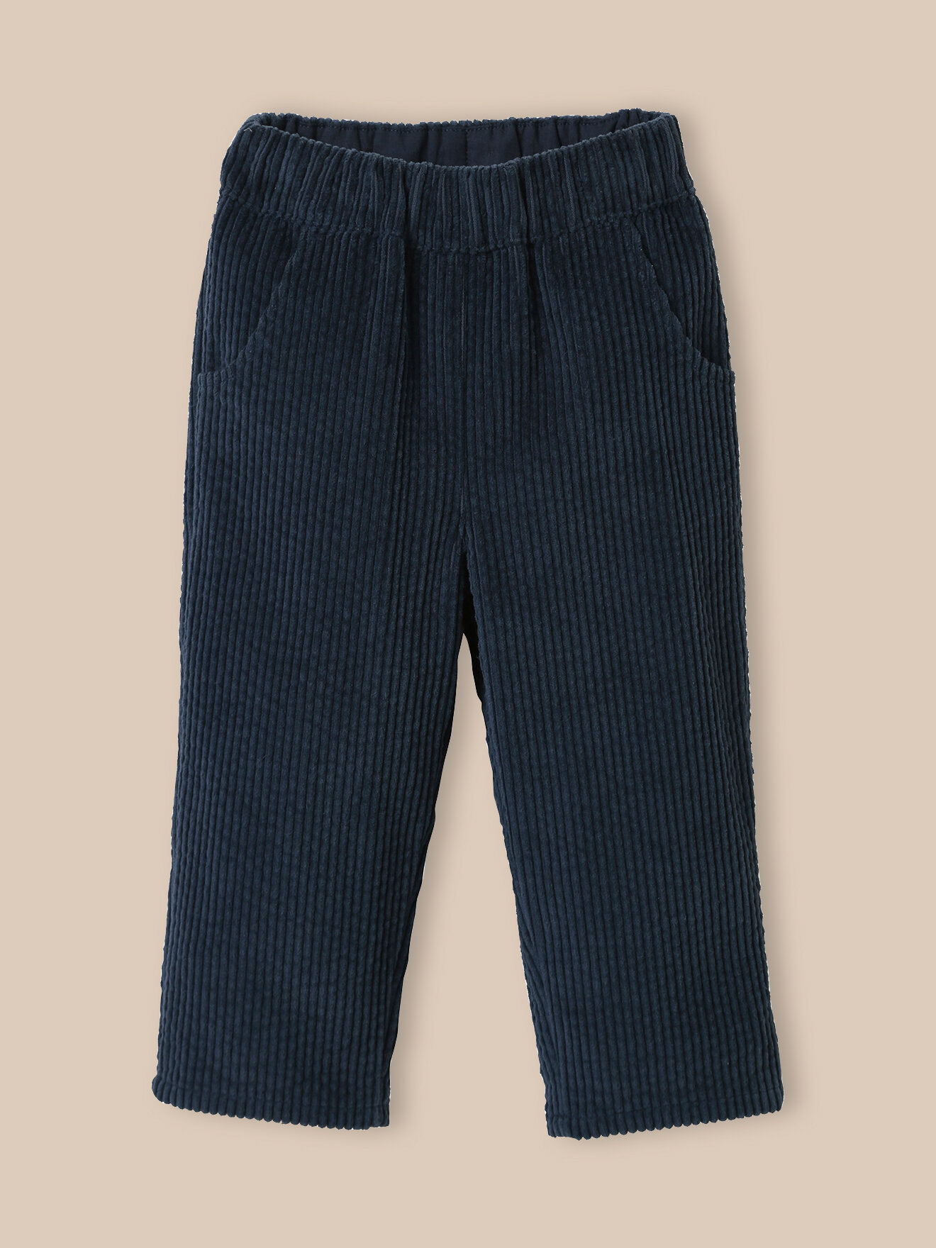 Corduroy pants in wide wales CYRILLUS Blue