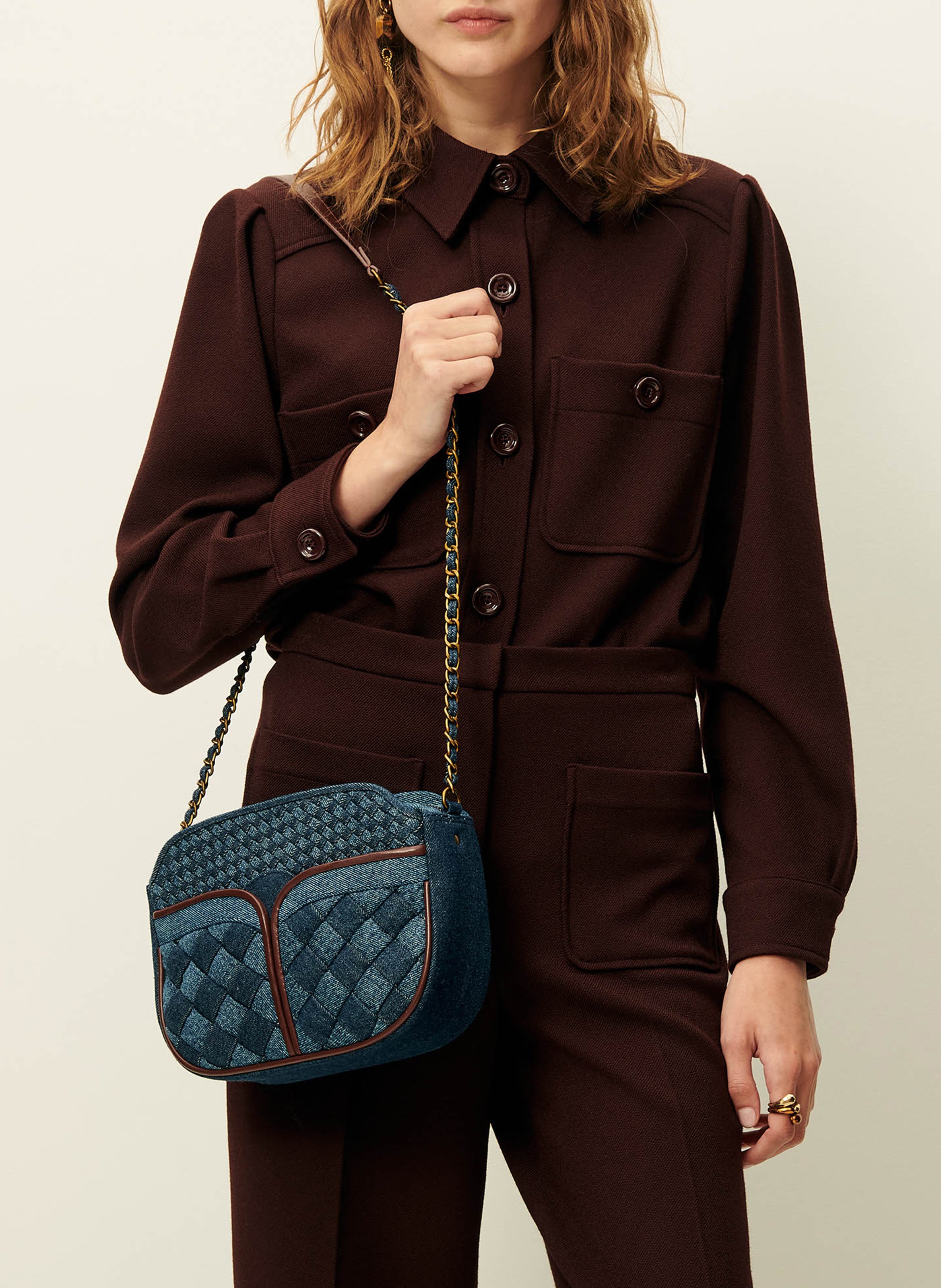 Straight shirt SESSUN Brown