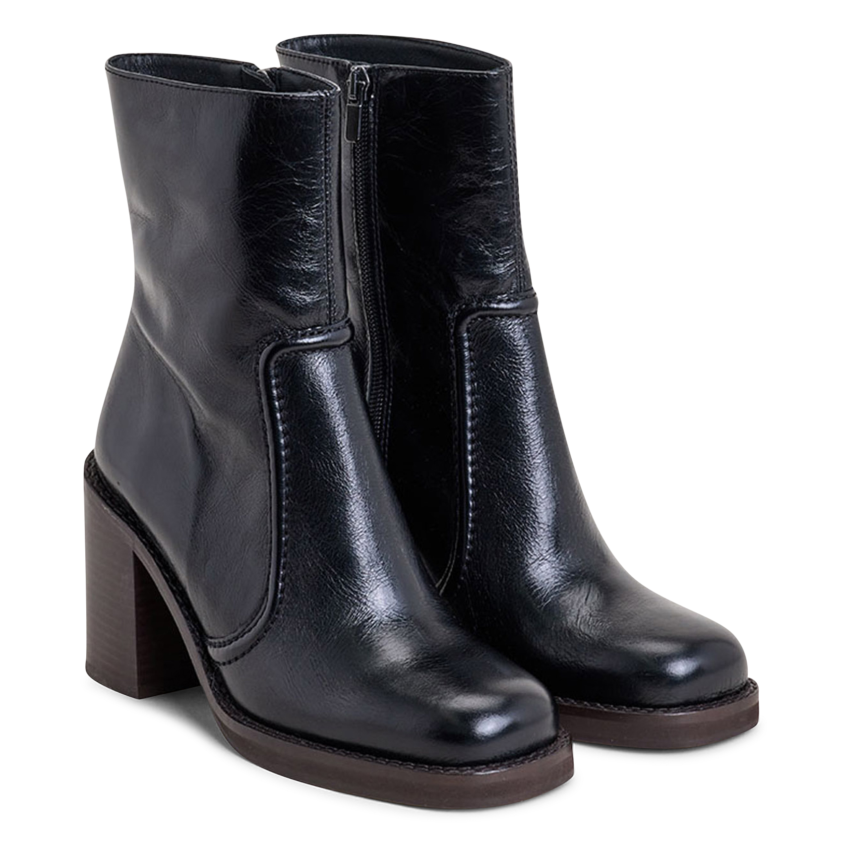 Bottines en cuir JONAK Noir