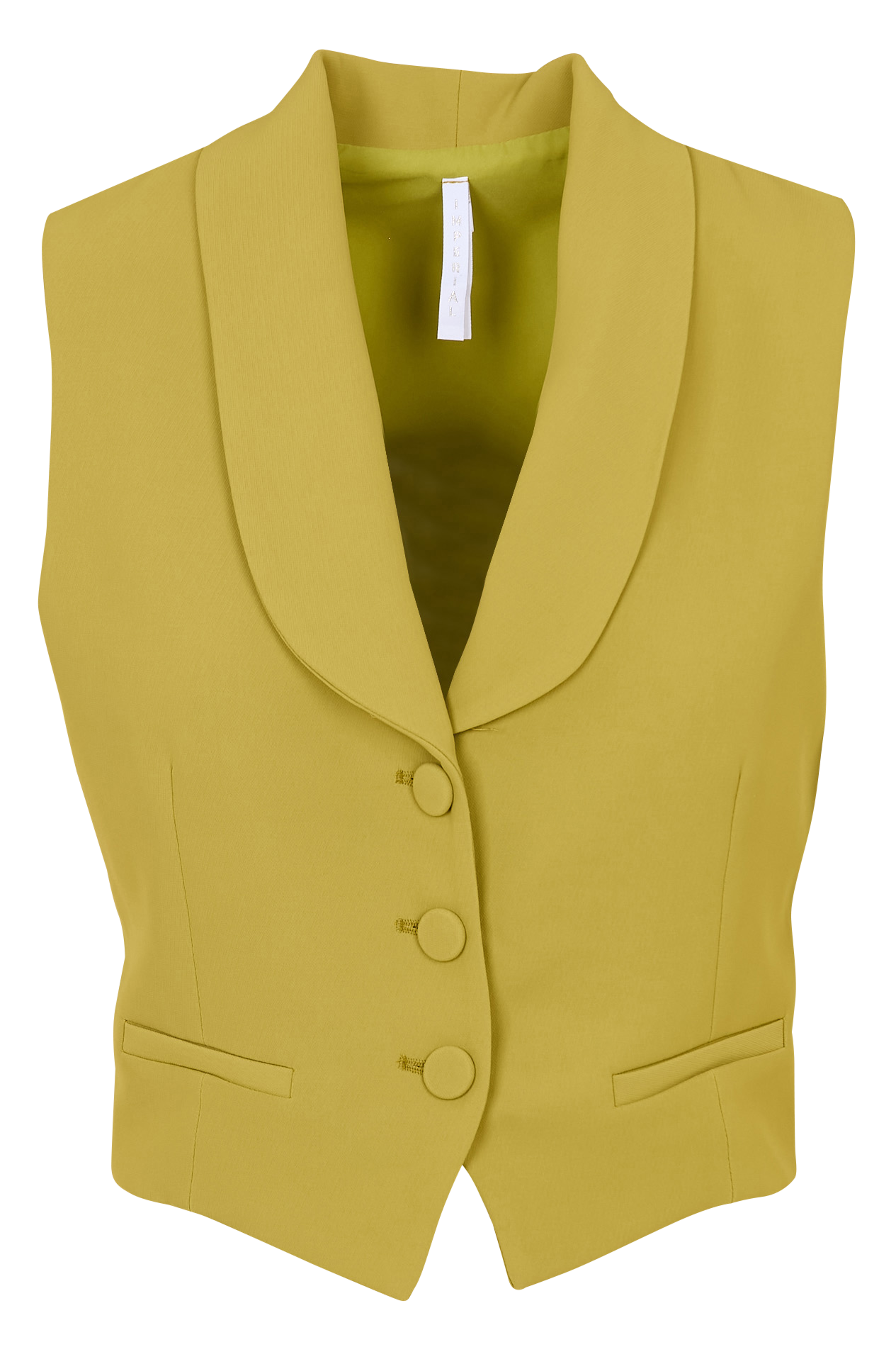Cardigan with tailored collar IMPERIAL Yellow