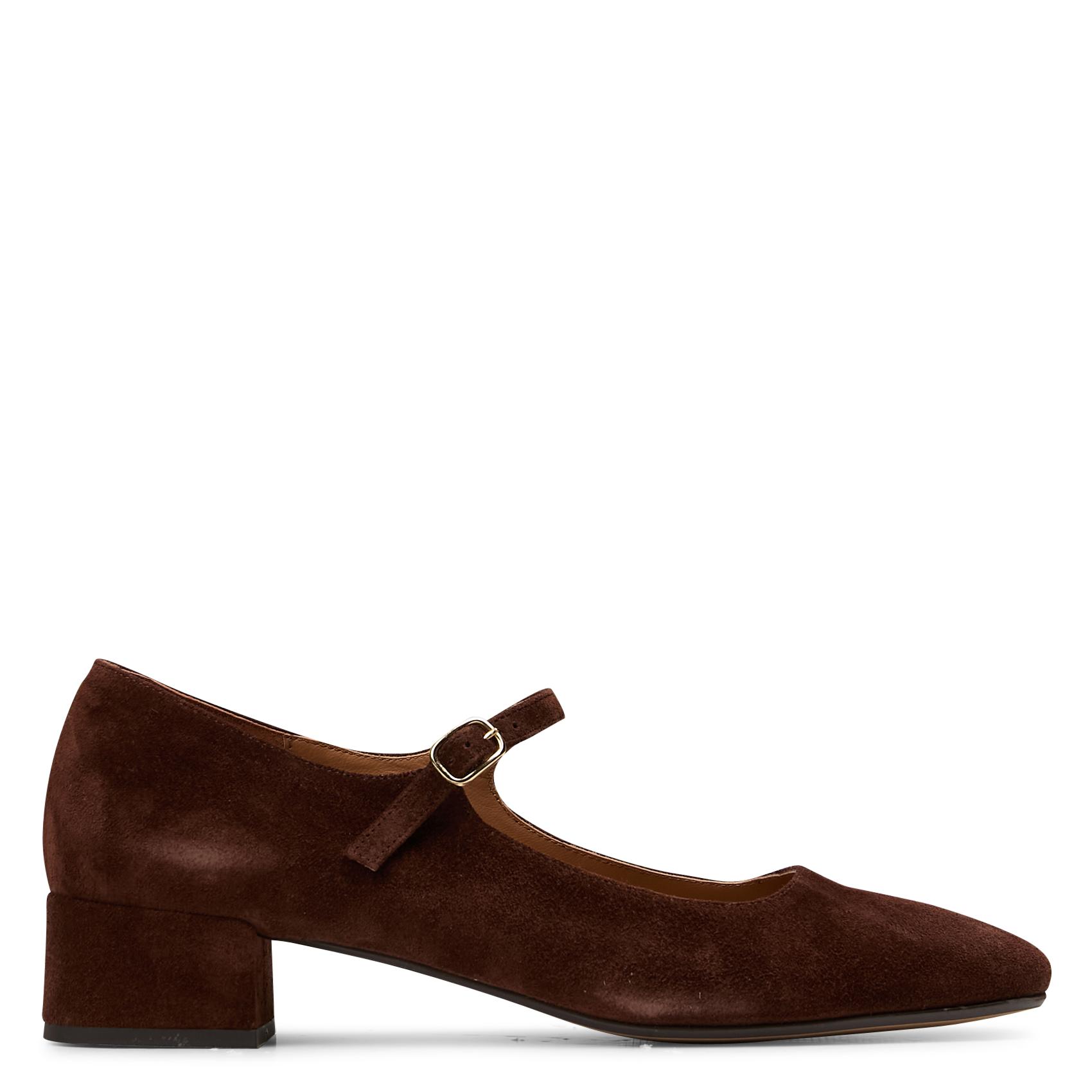 Babies à talons en cuir velours MELLOW YELLOW Marron