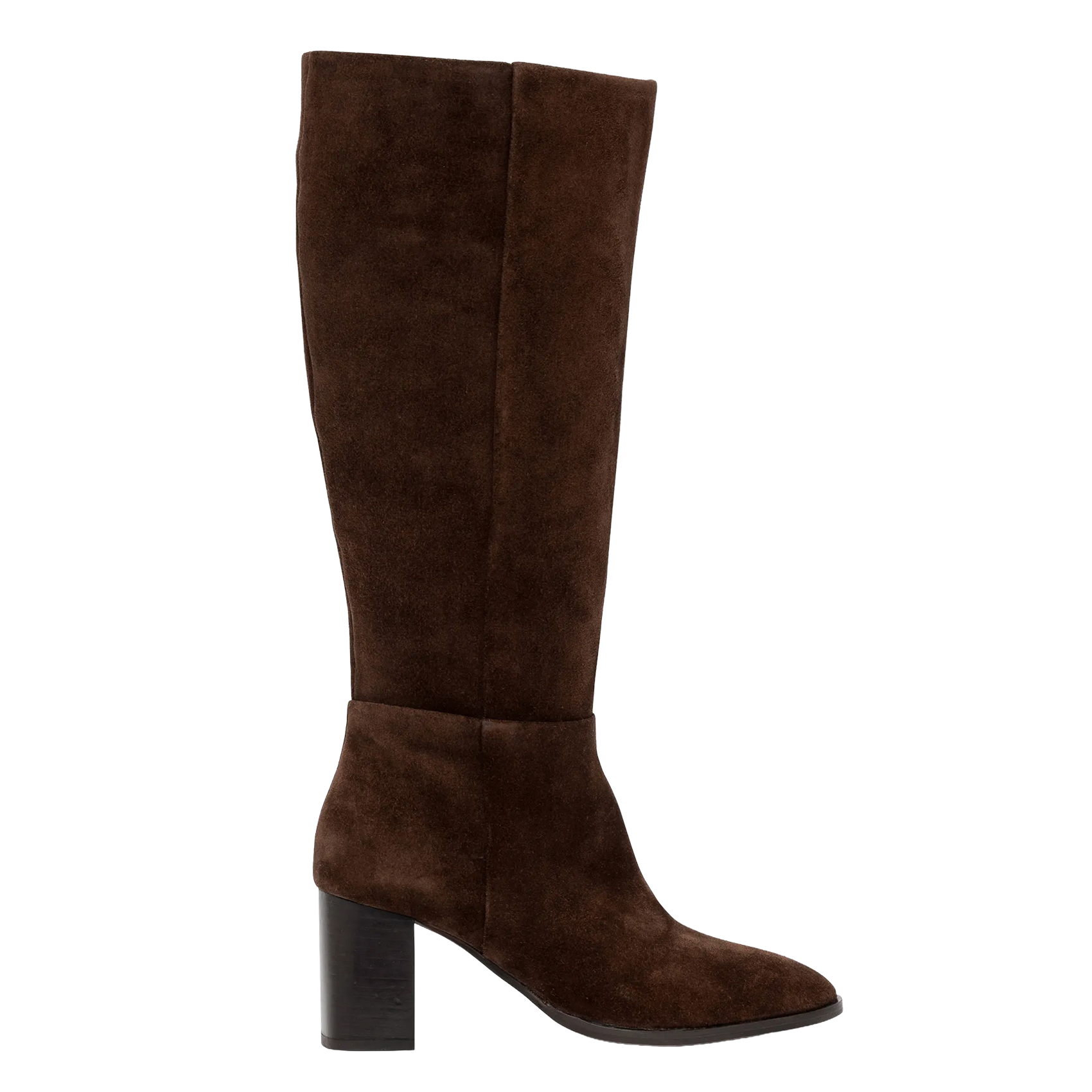 Velour leather high boots BOCAGE Brown