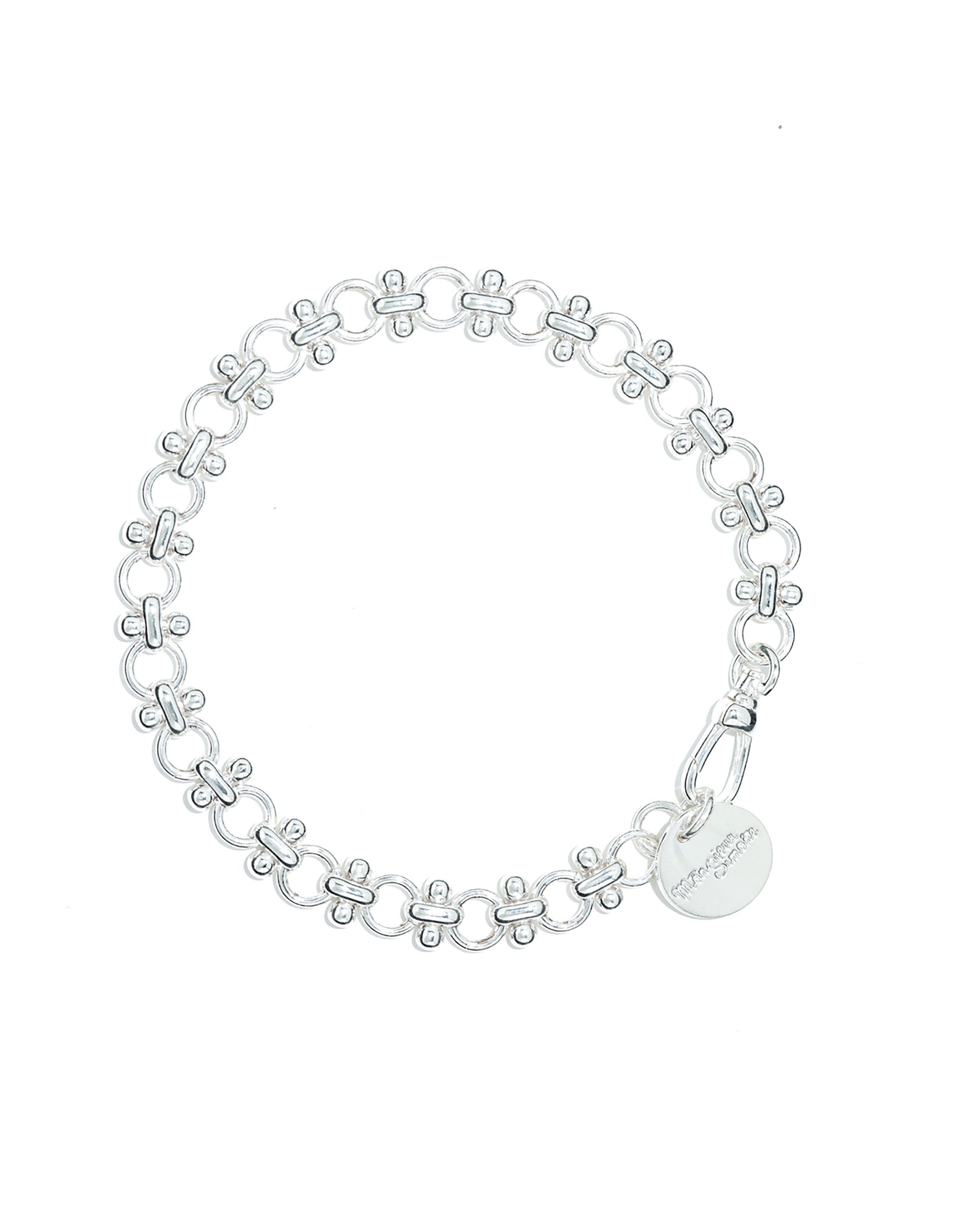 Maxi silver-plated bracelet MONSIEUR SIMONE Silver