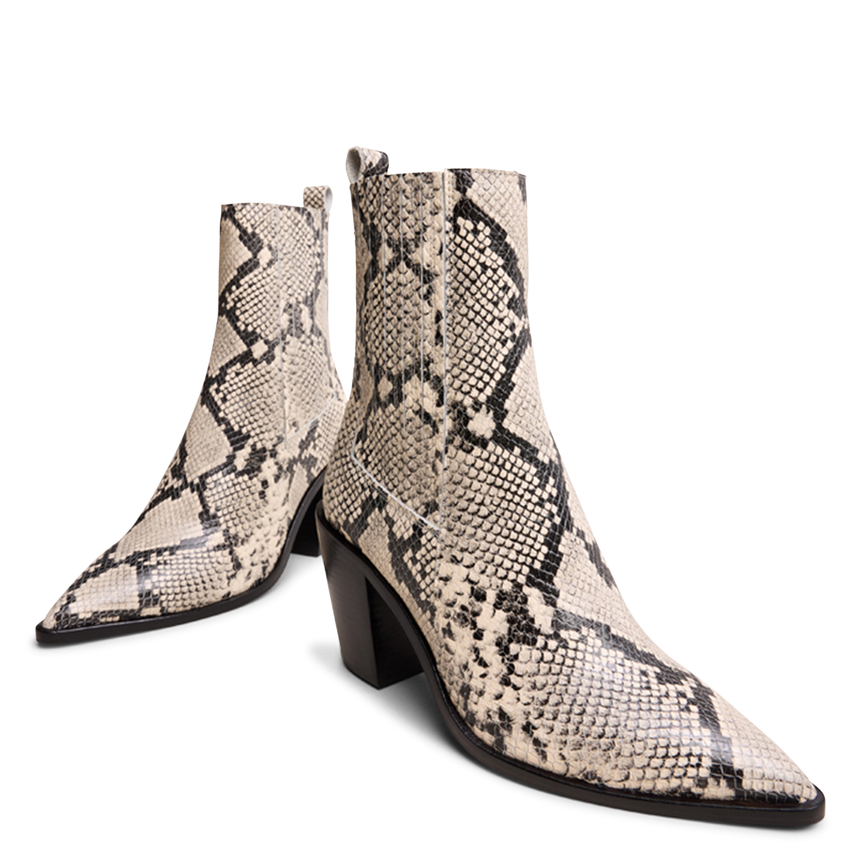 Chaloupa suede heeled ankle boots Black