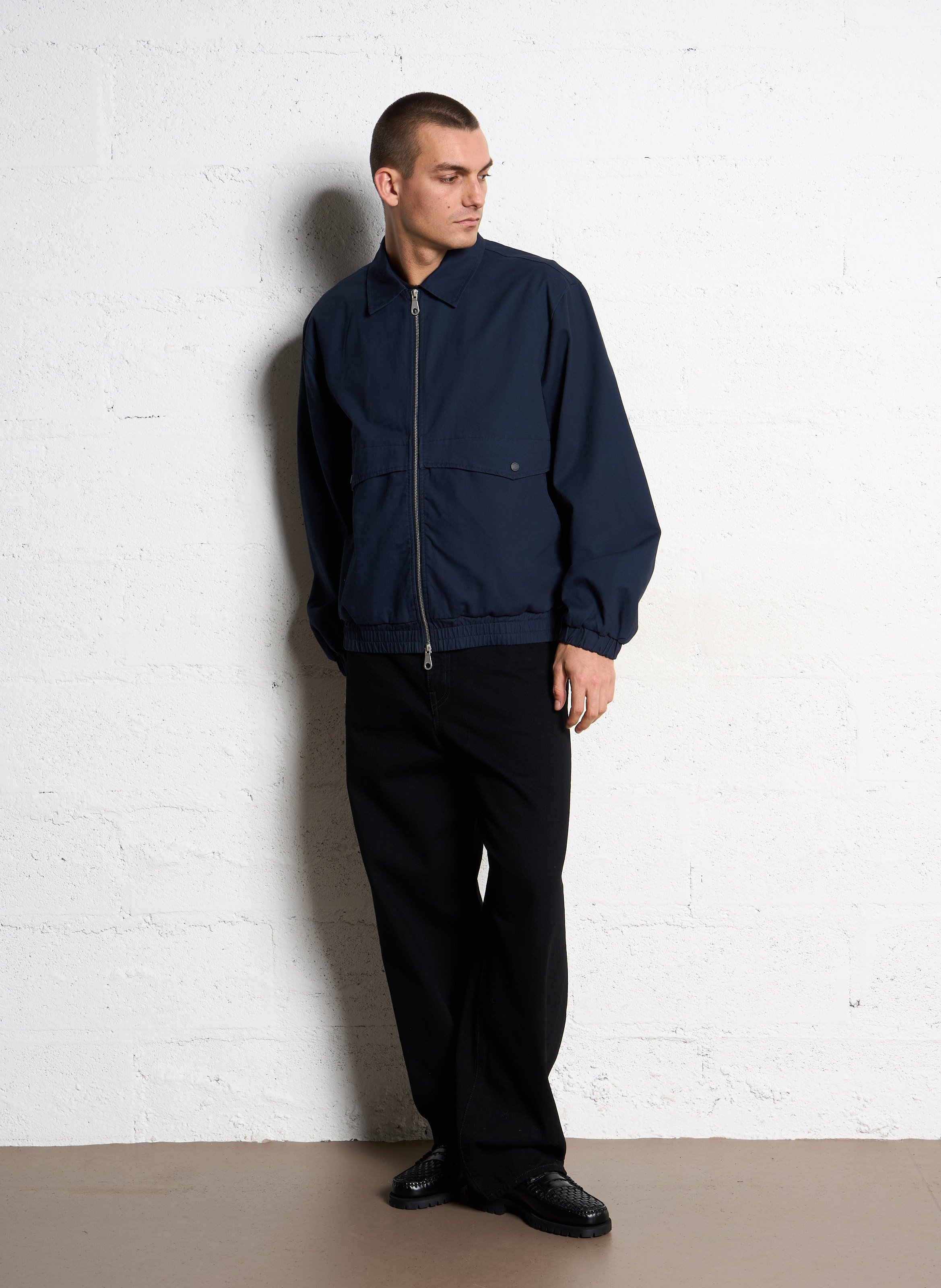 Vetse col classique en coton bio FARAH Bleu