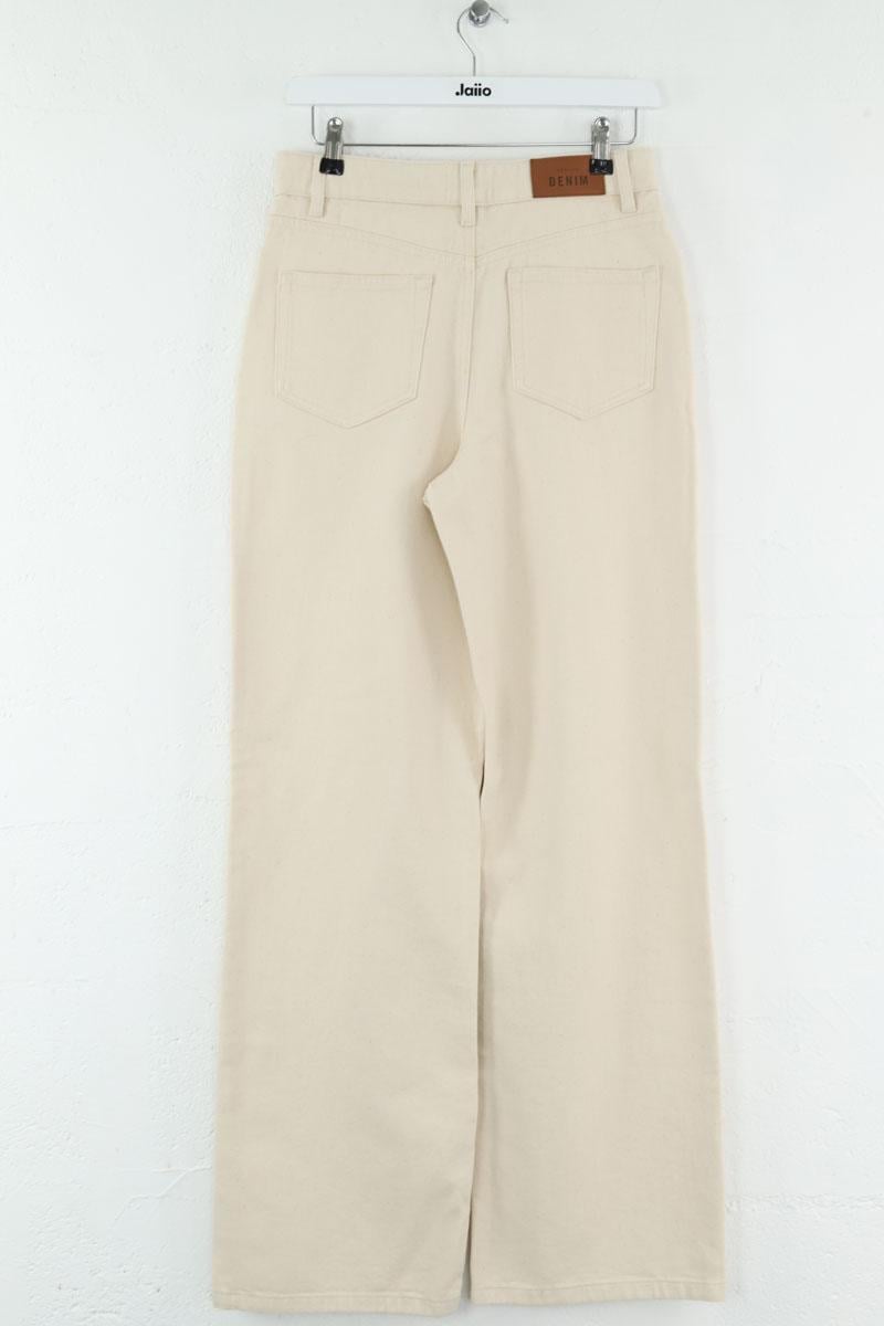 Straight cotton-blend pants SEZANE - Seconde main Beige
