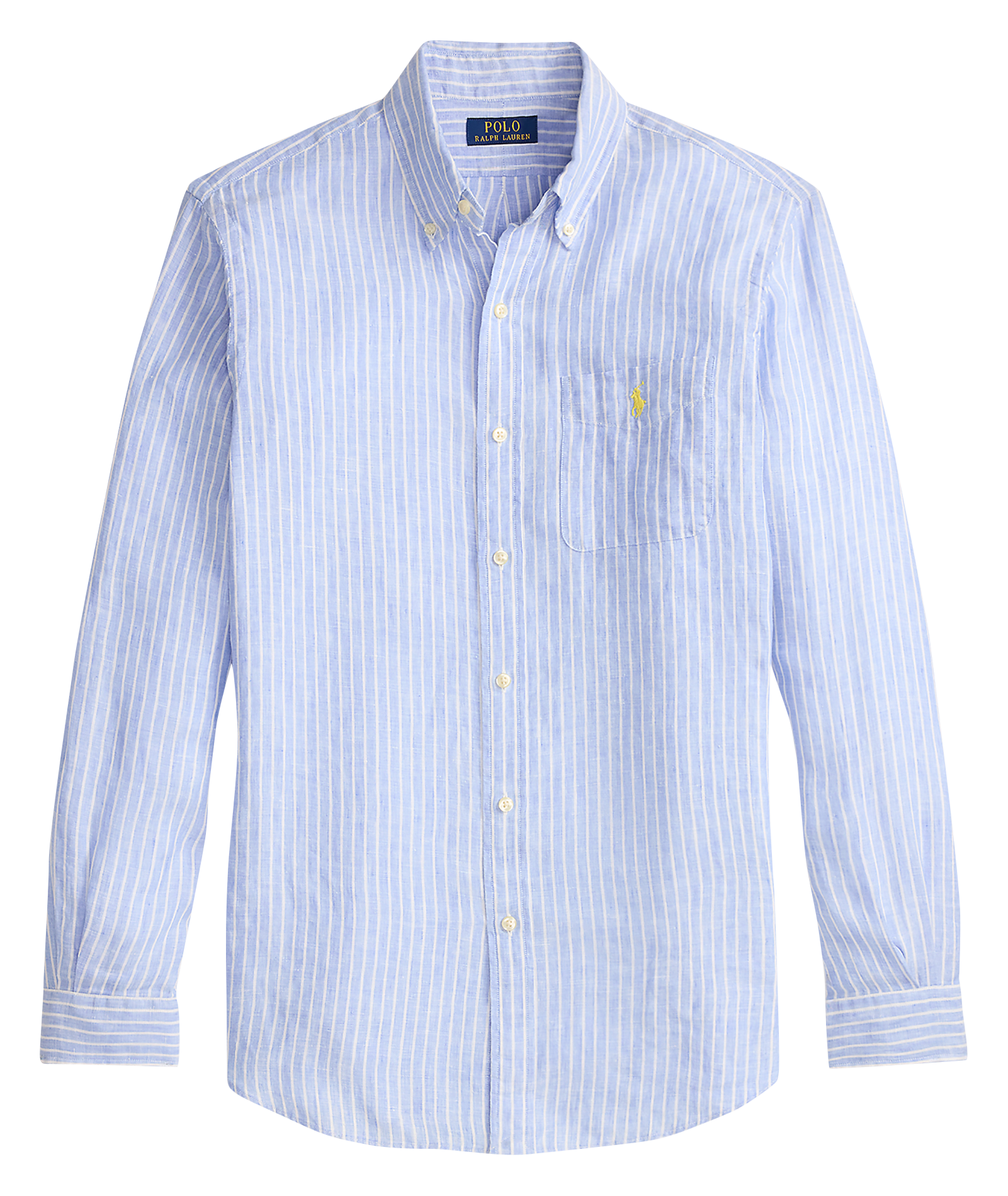 Gerade geschnittenes Leinenhemd POLO RALPH LAUREN Blau