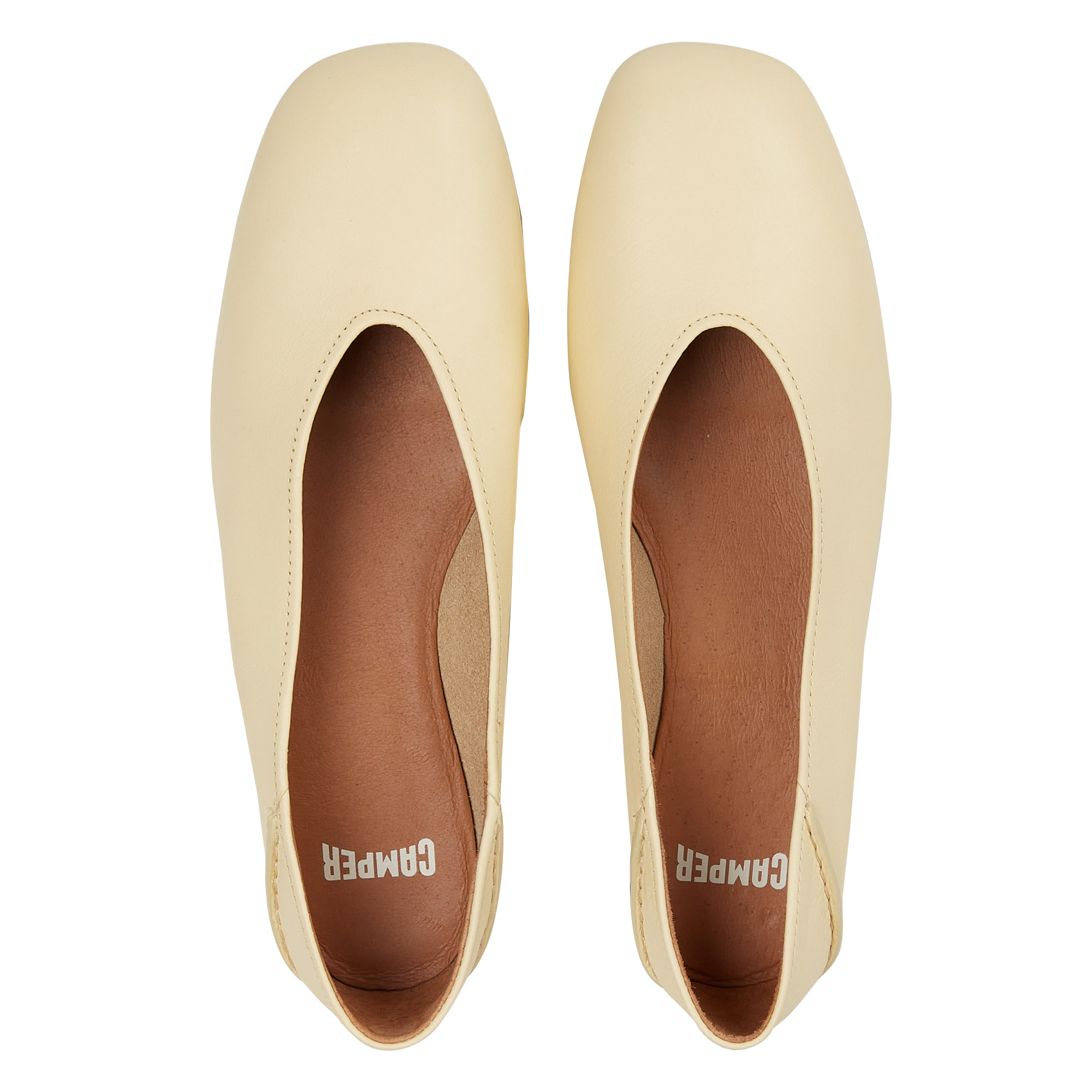 Ballerines en cuir CAMPER Jaune