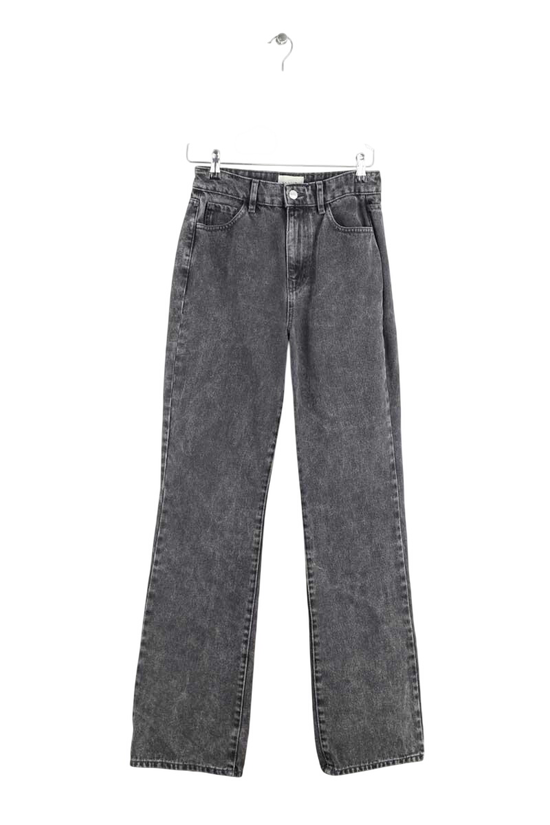 Straight cotton-blend pants SEZANE - Seconde main Grey