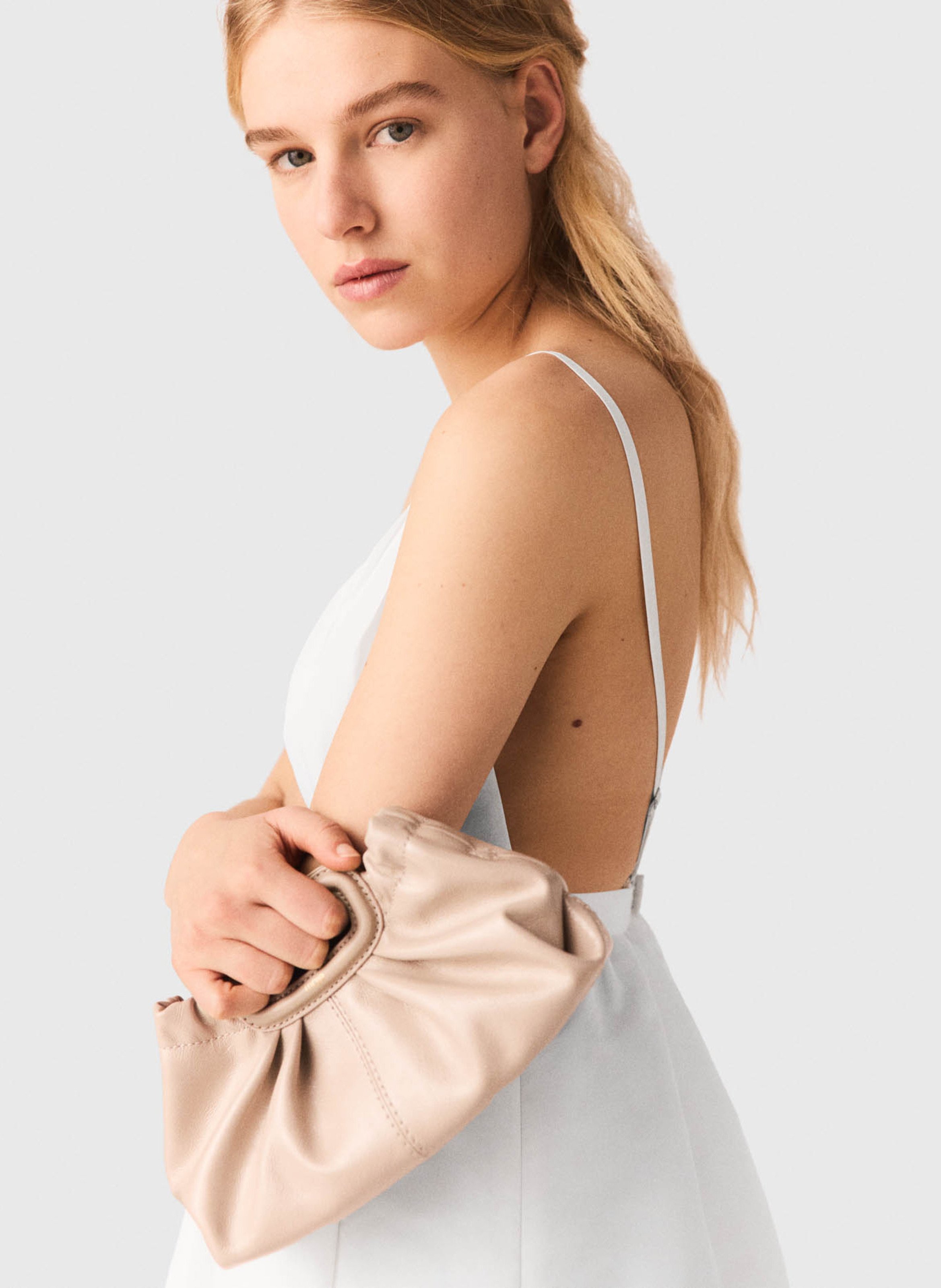 Robe midi cintrée MAJE Blanc