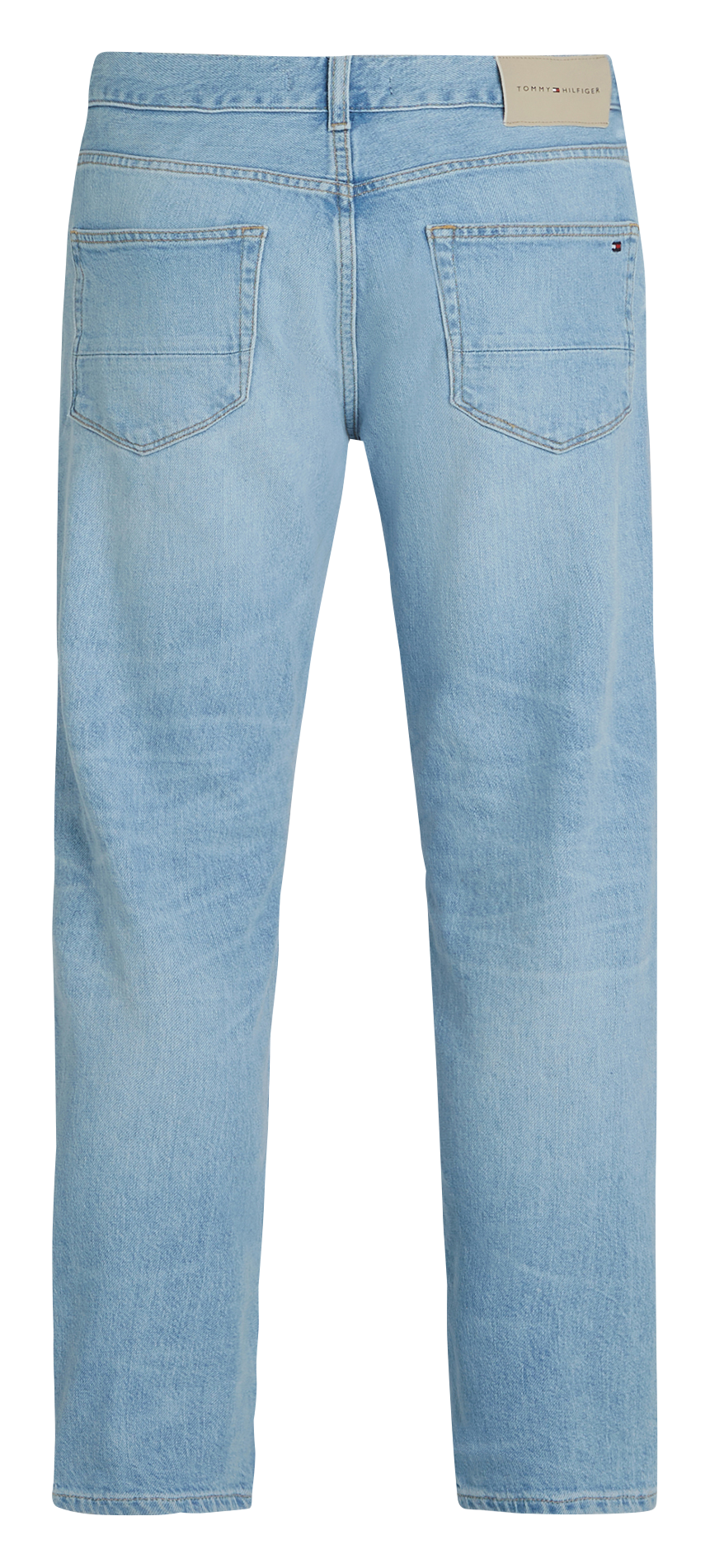 Jean droit en coton mélangé TOMMY HILFIGER Bleu