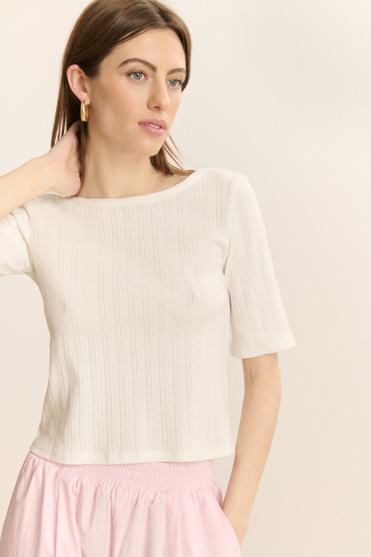 Short-sleeved T-shirt GARANCE PARIS White