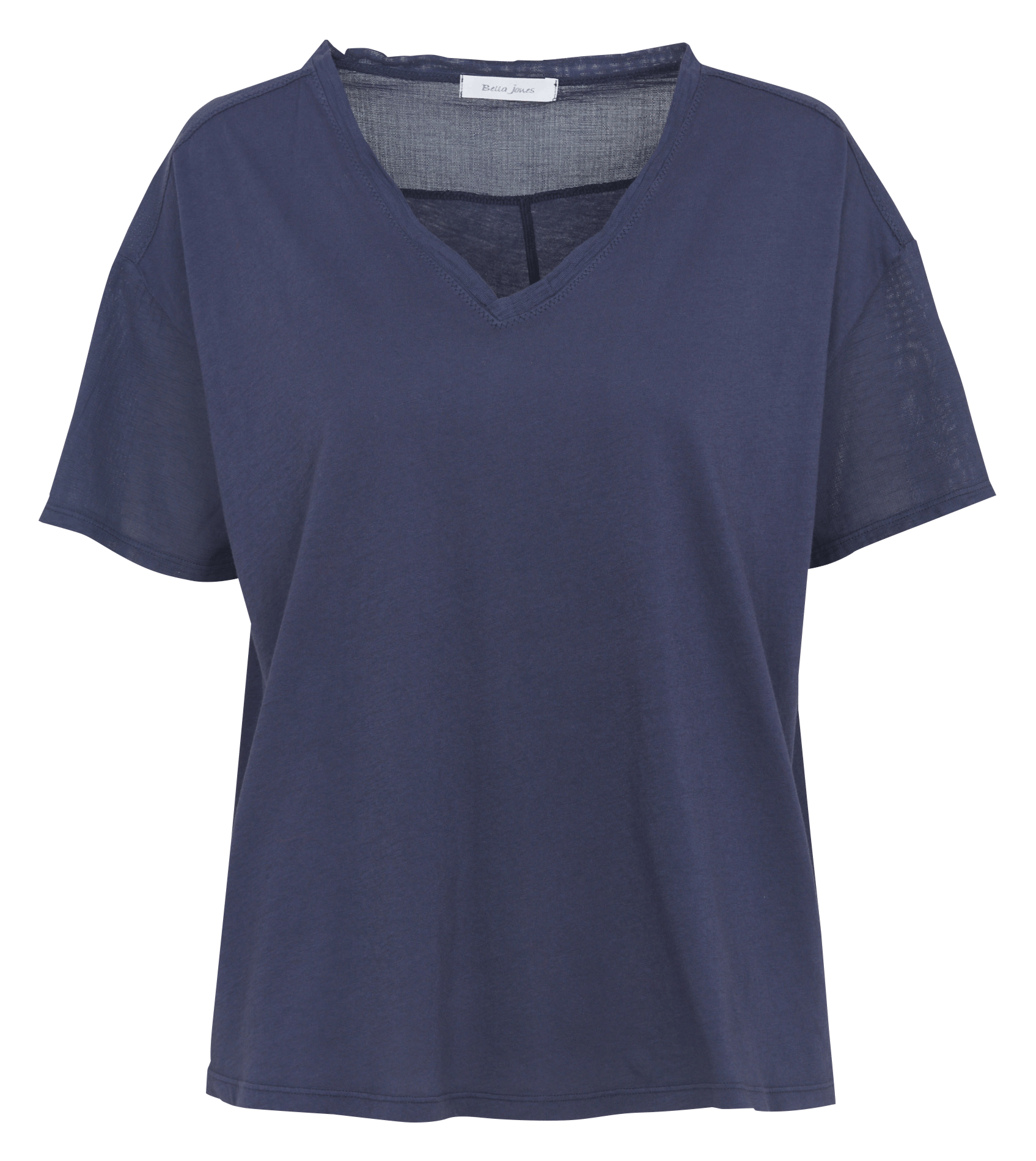 Katoenen T-shirt met boothals BELLA JONES