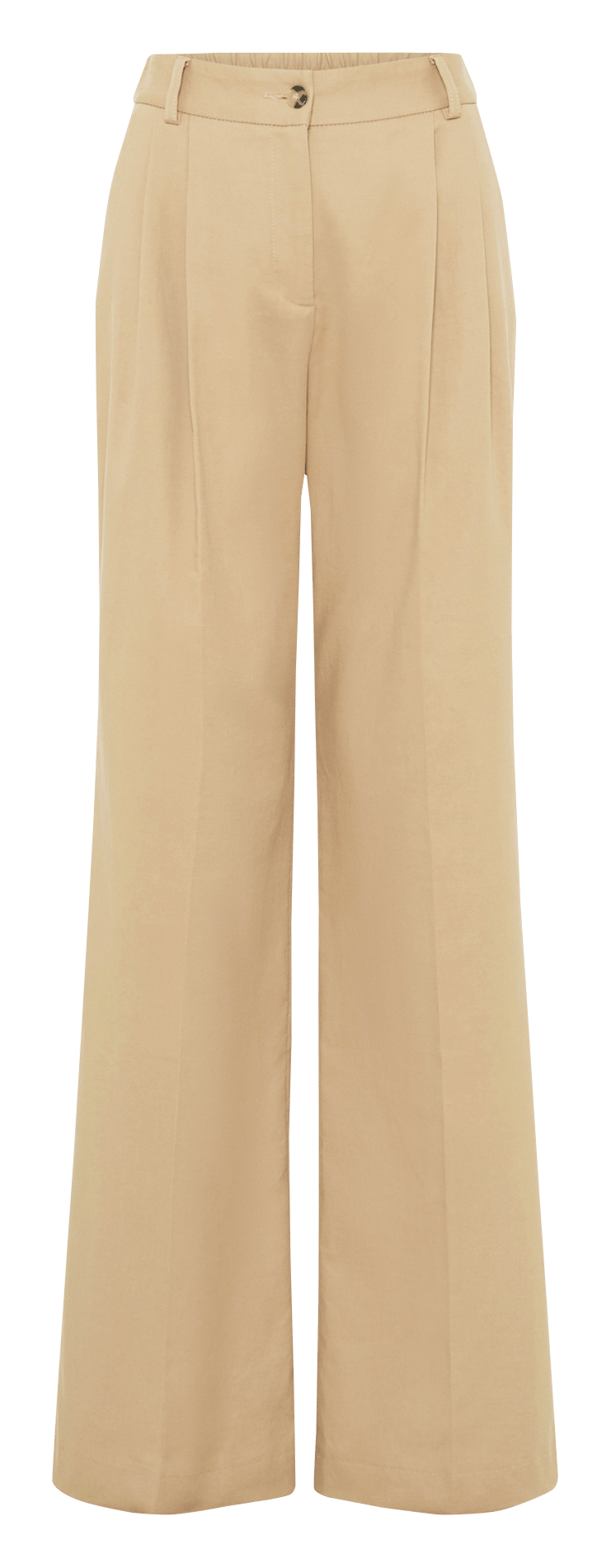 Pantalon large en coton mélangé GERARD DAREL Marron