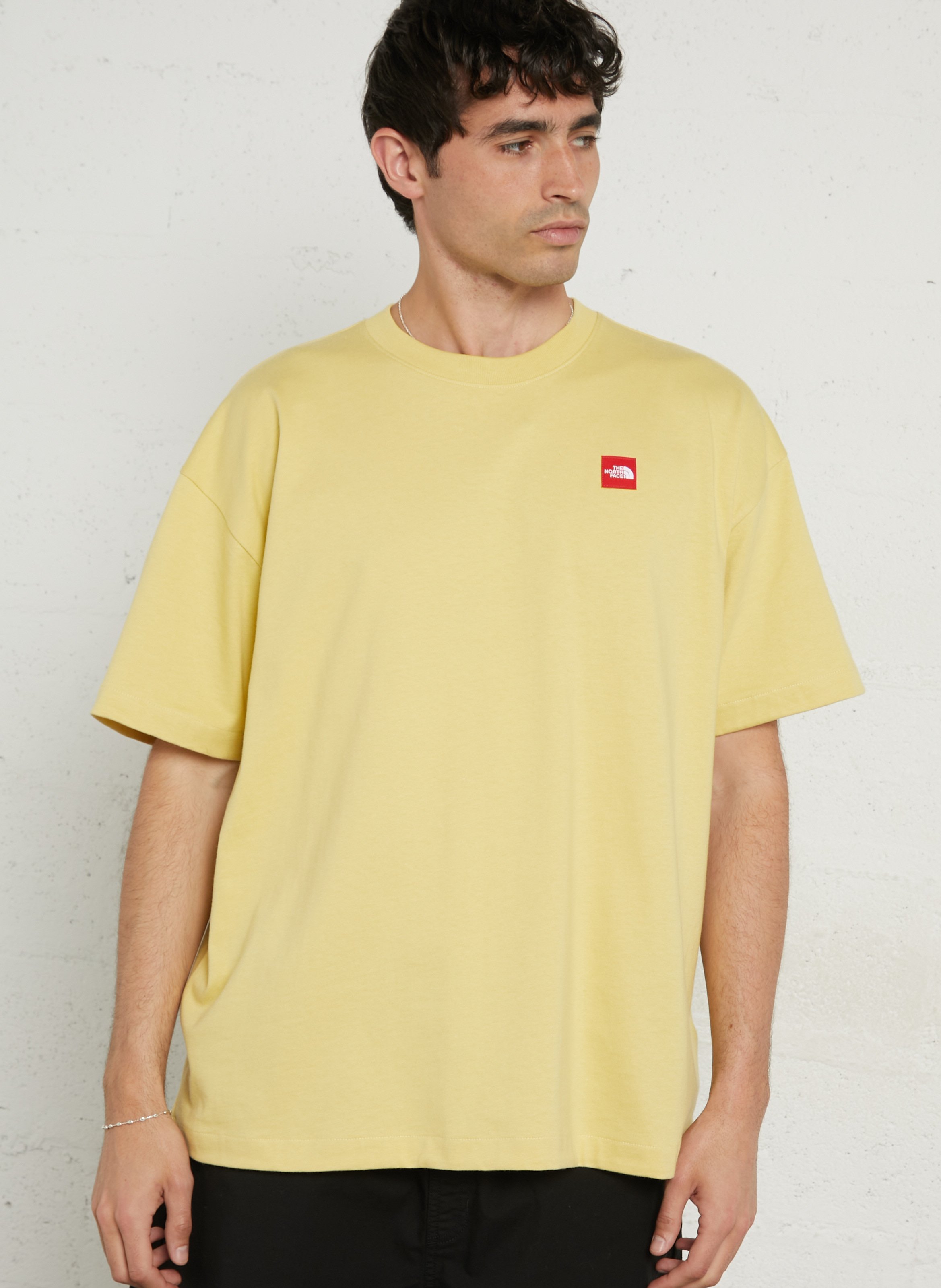 Loose-fit round-neck cotton T-shirt THE NORTH FACE Yellow