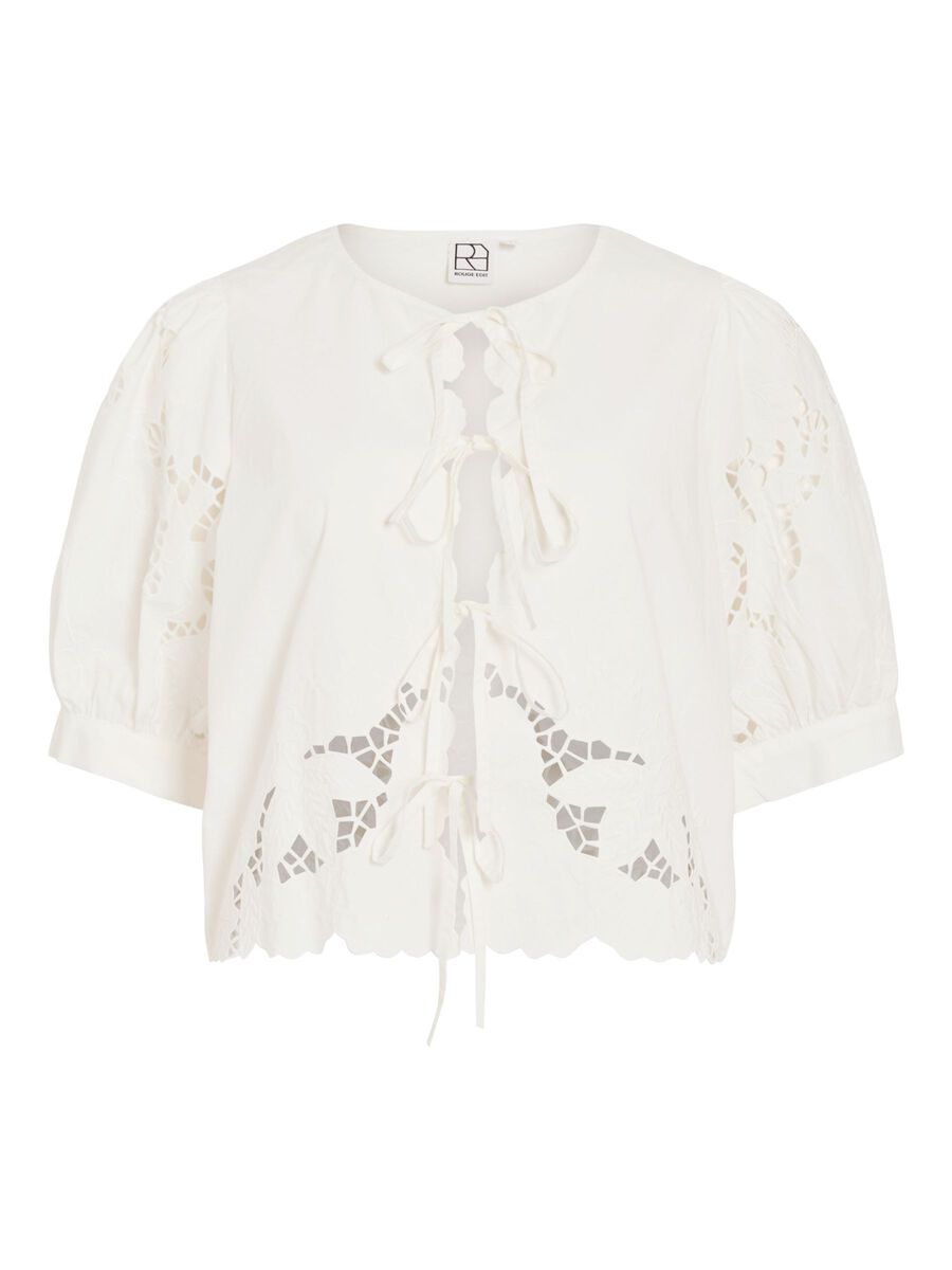 Top col rond ROUGE EDIT Beige