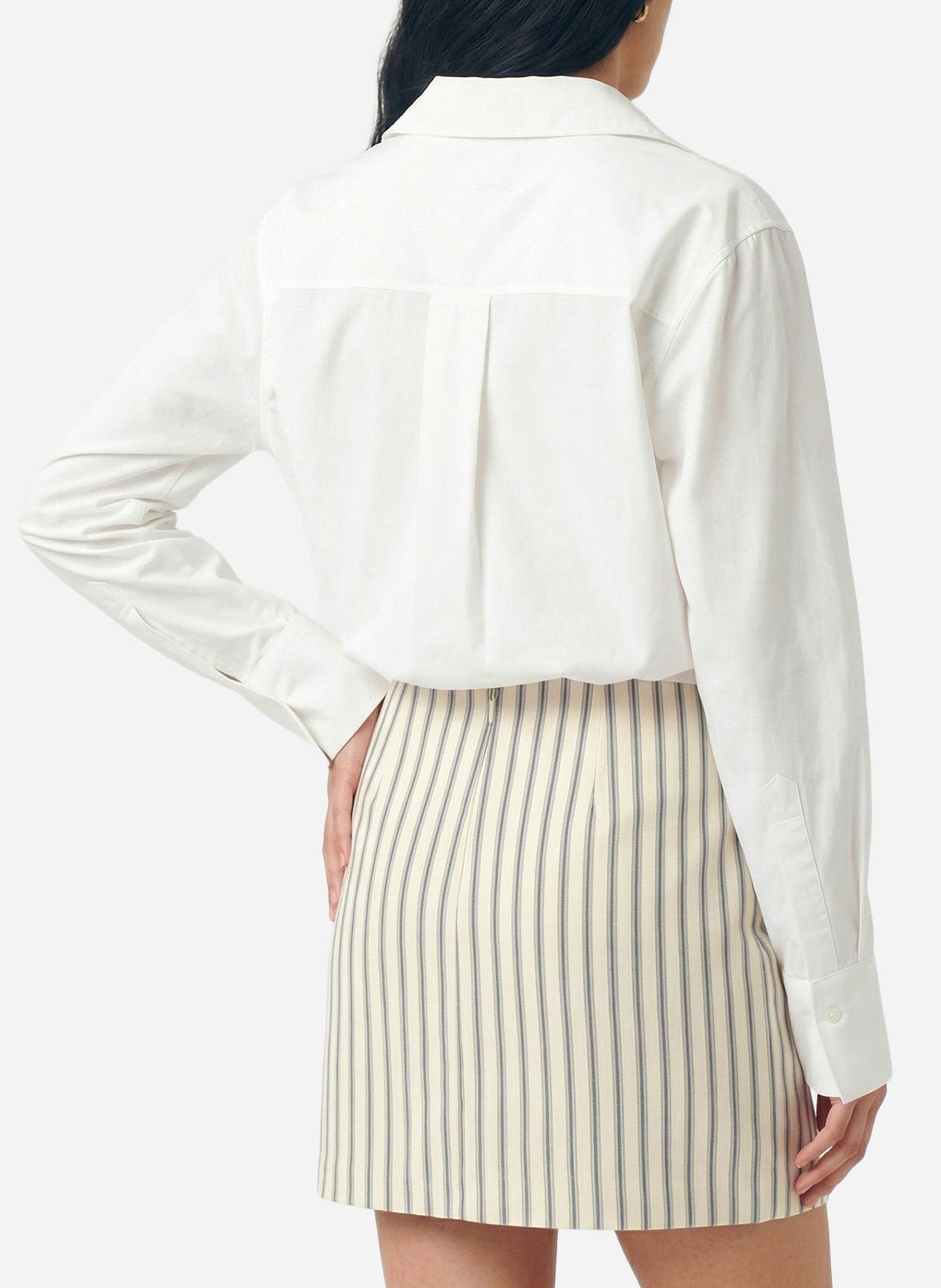 Blouse met klassieke kraag VANESSA BRUNO Wit