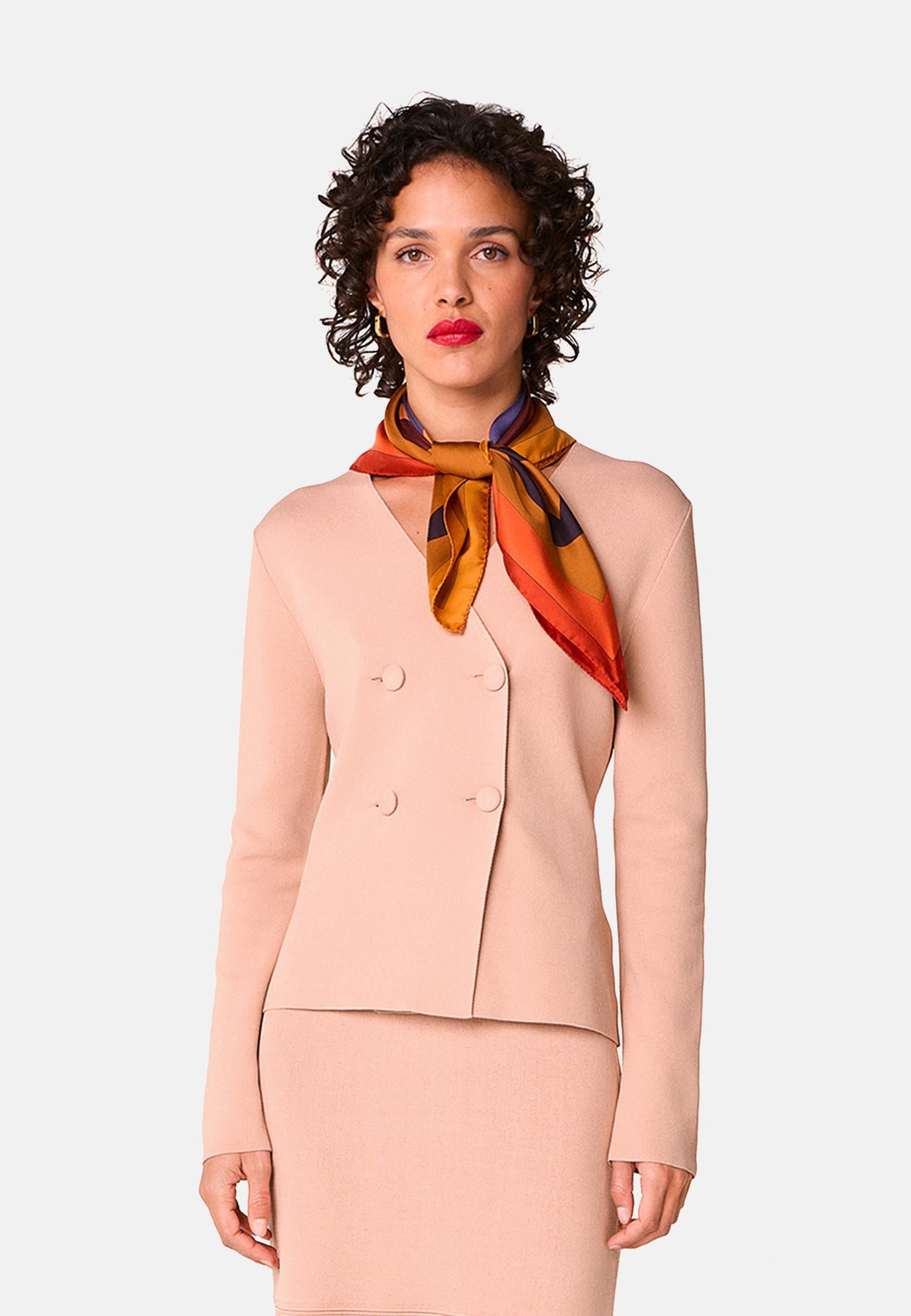 Crossed knit jacket RODIER Pink