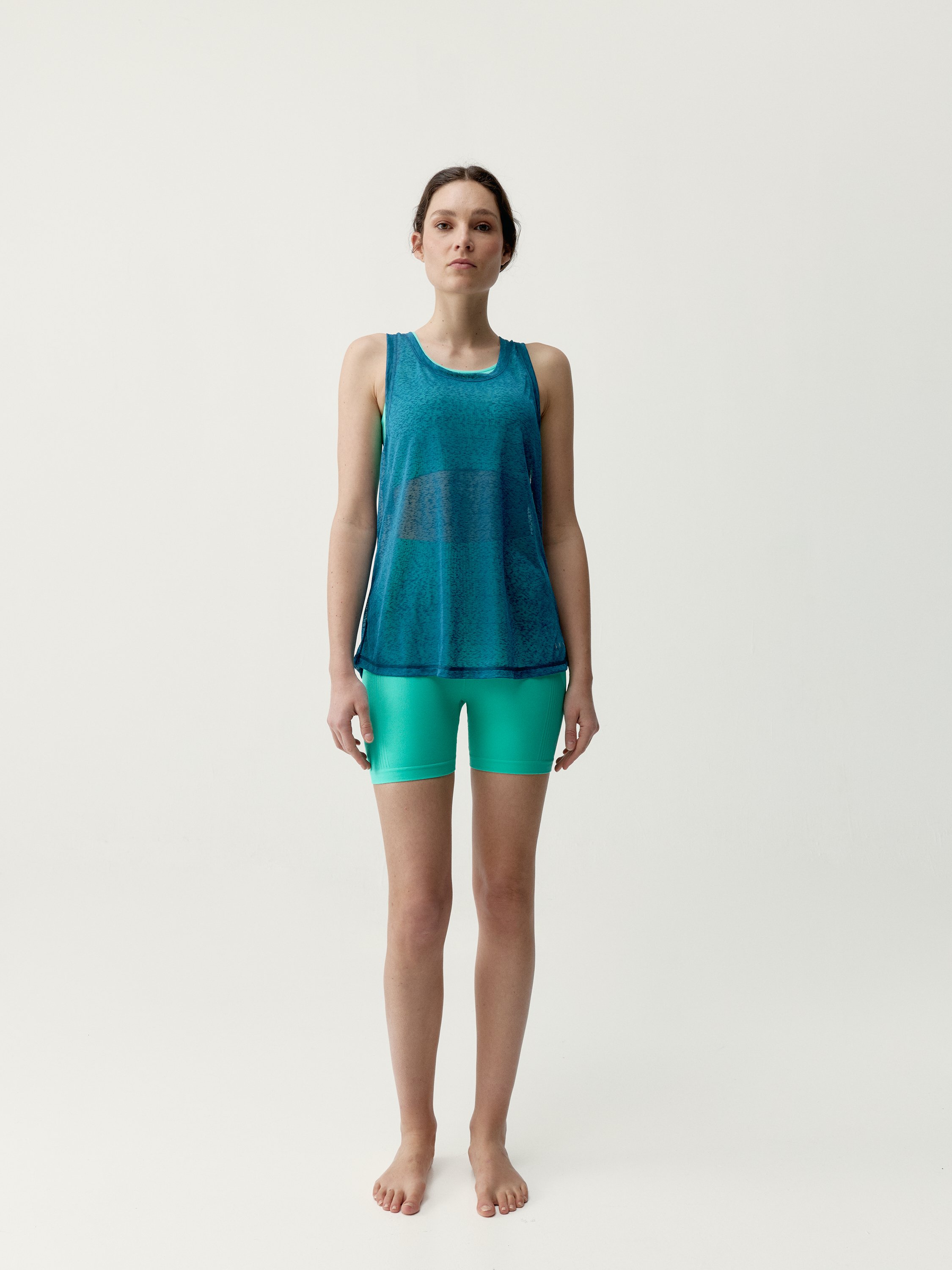 Sleeveless Performance Sports T-Shirt BORN Green