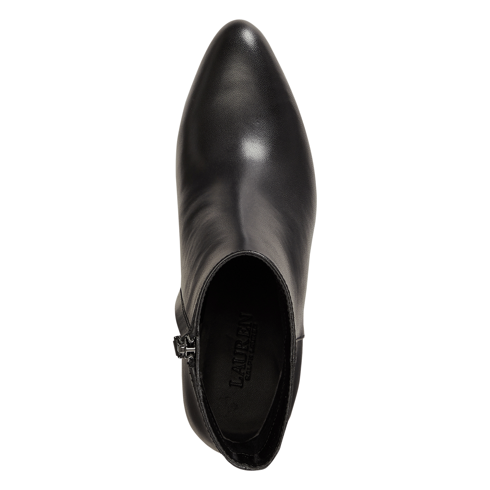 Bottines à talon en cuir LAUREN RALPH LAUREN Noir