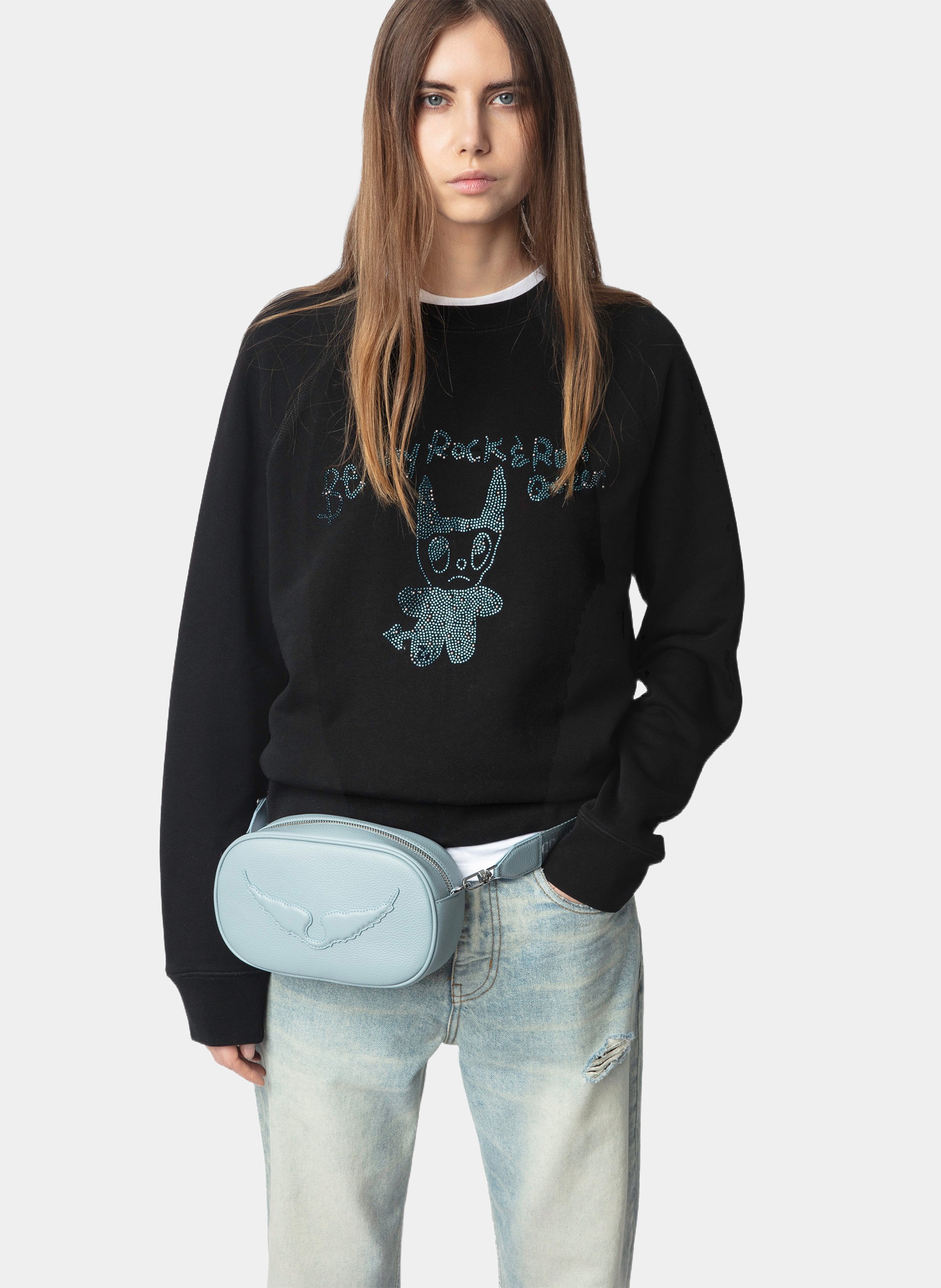Printed cotton sweatshirt ZADIG&VOLTAIRE Black