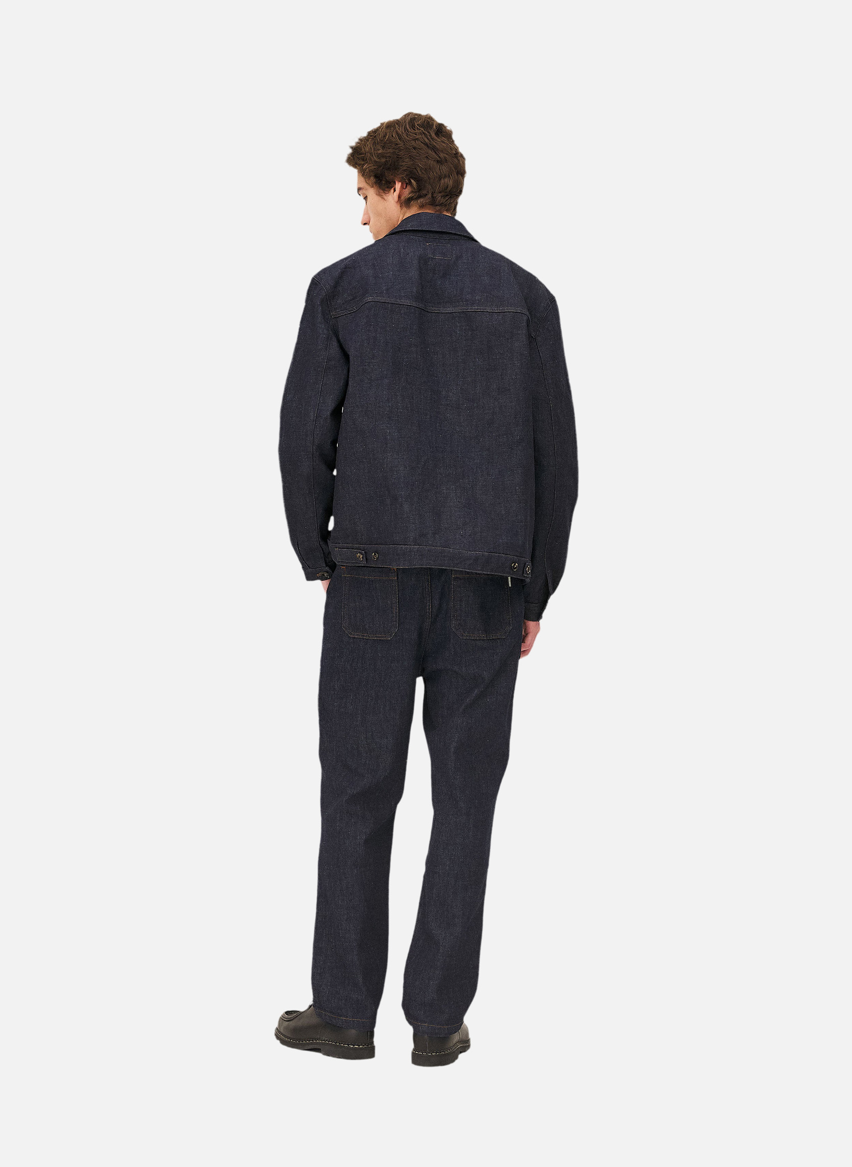 Workwear boxy jacket in Arizona Indigo | Blue Noyoco Men