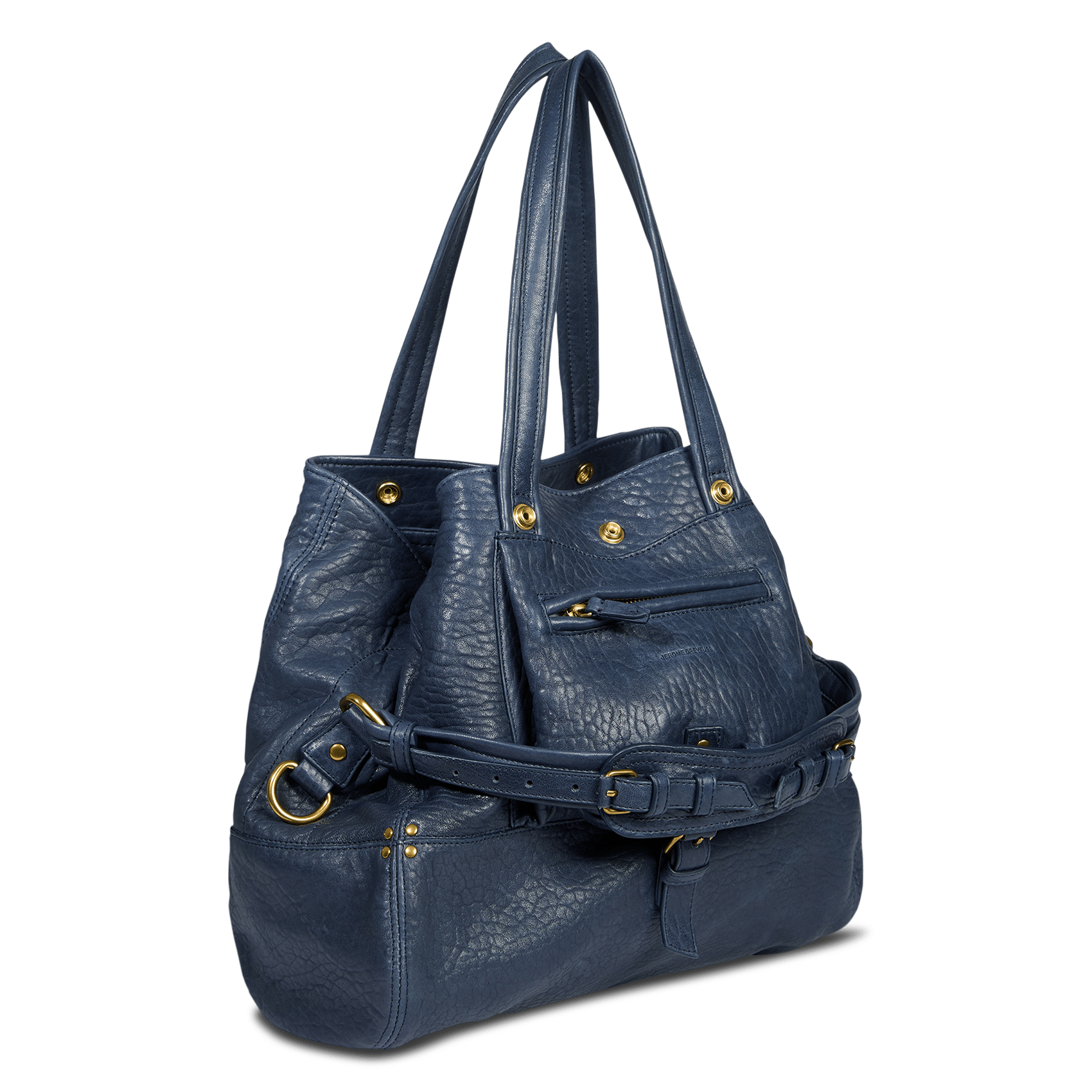 Leather tote bag | Blue JEROME DREYFUSS Women