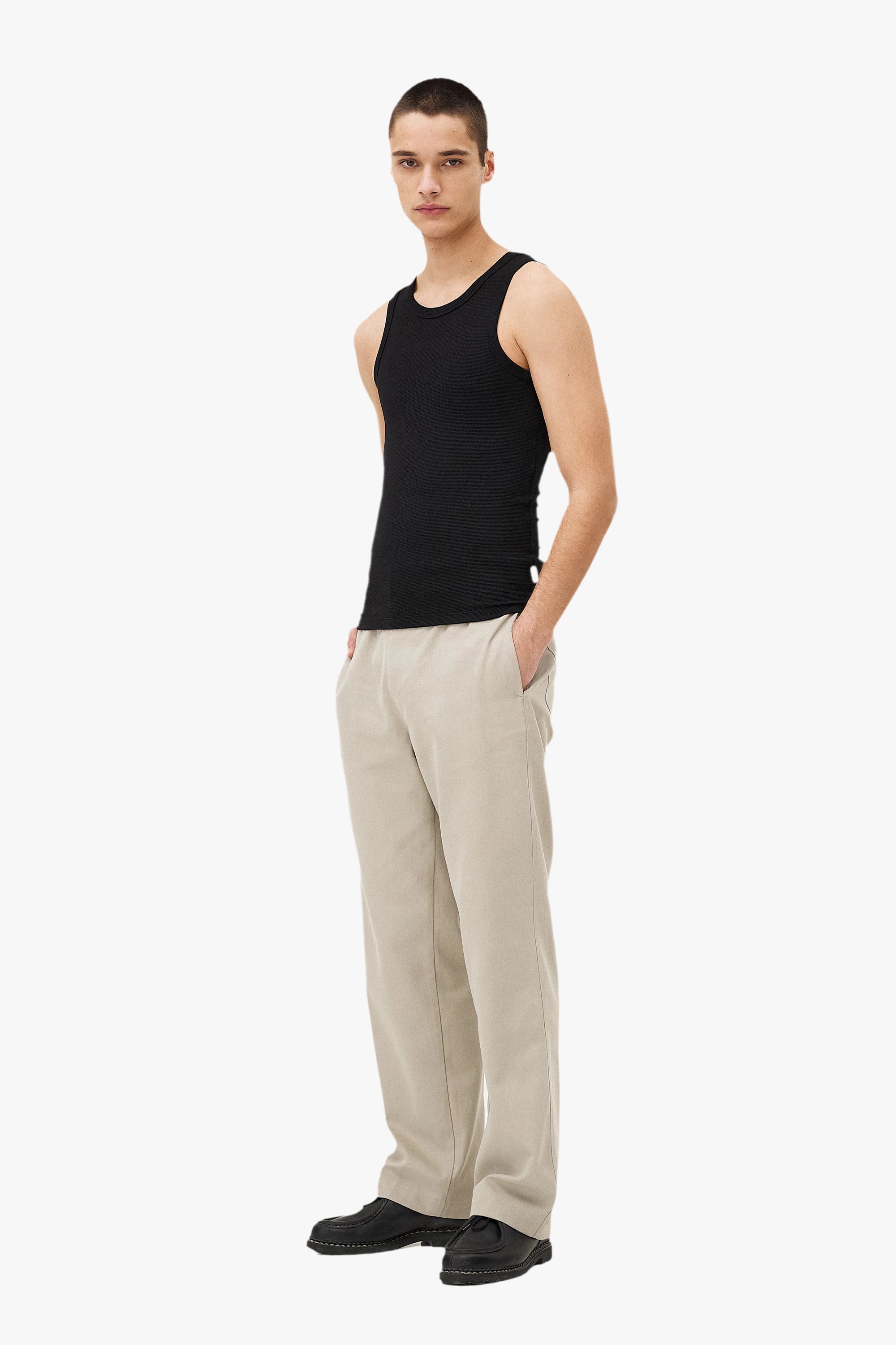 Fitted leo tank top Noyoco Black